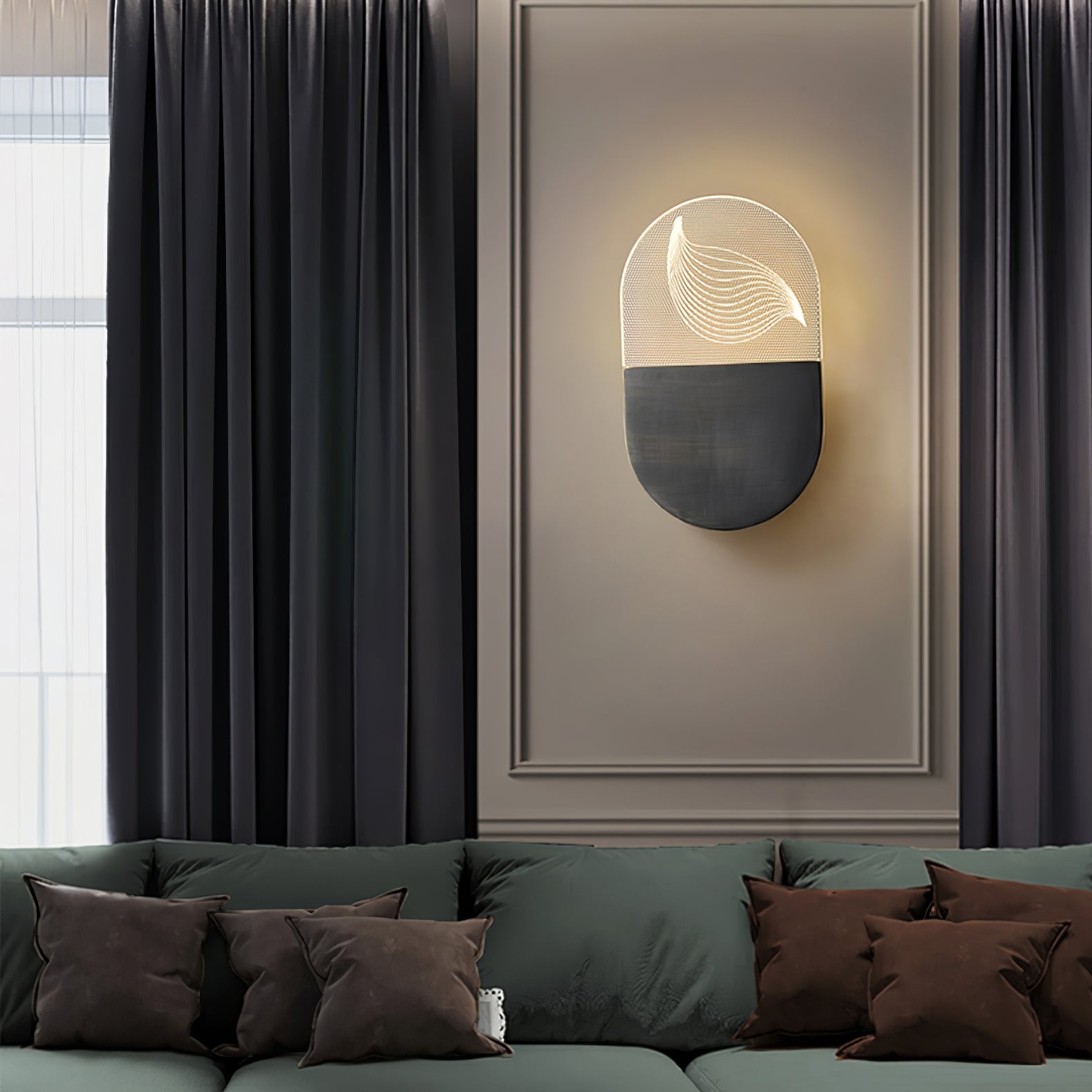 RAVENSDALE IVORY SCULPTED WALL SCONCE
