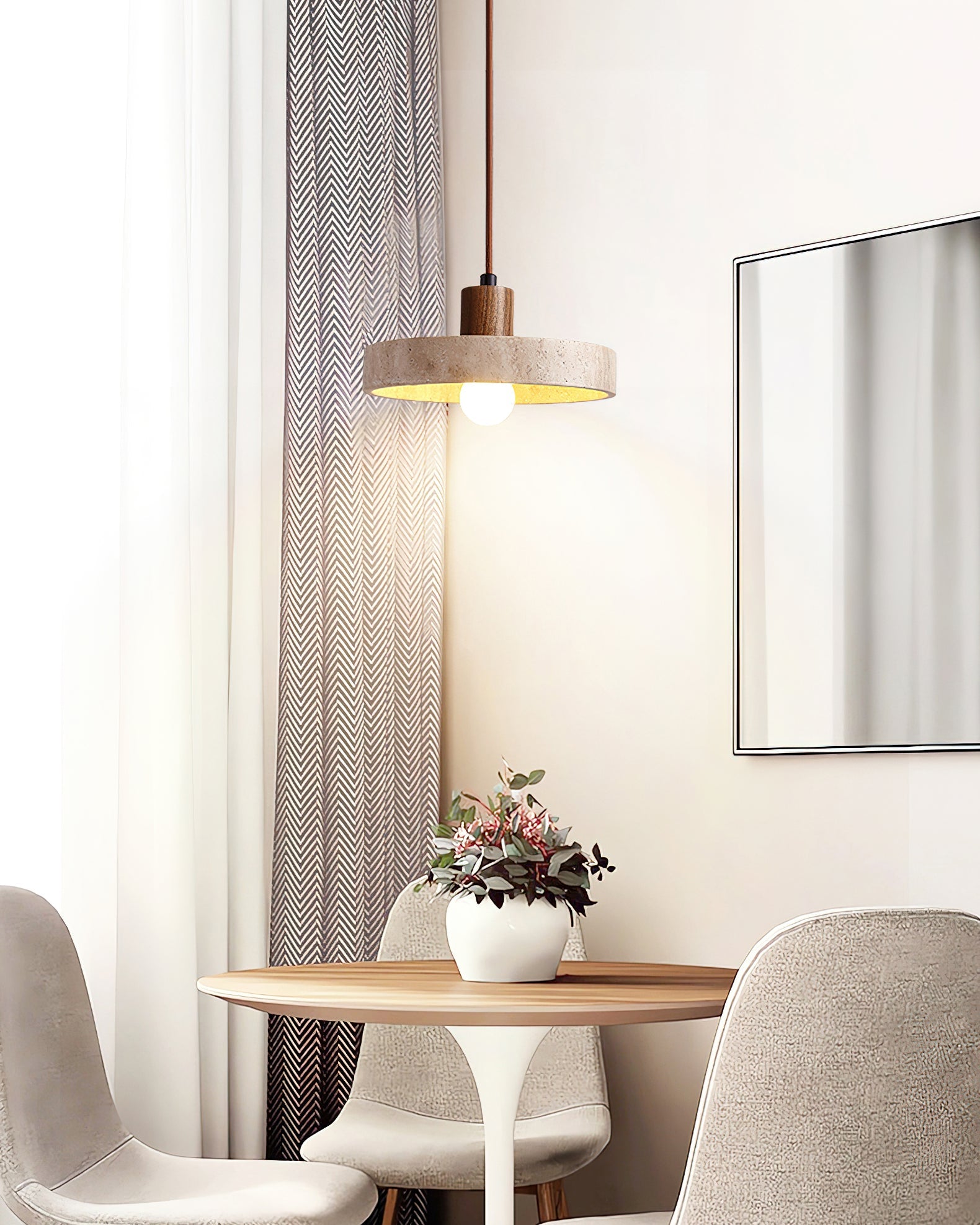 FENWICK CRYSTAL TEARDROP HANGING LIGHT