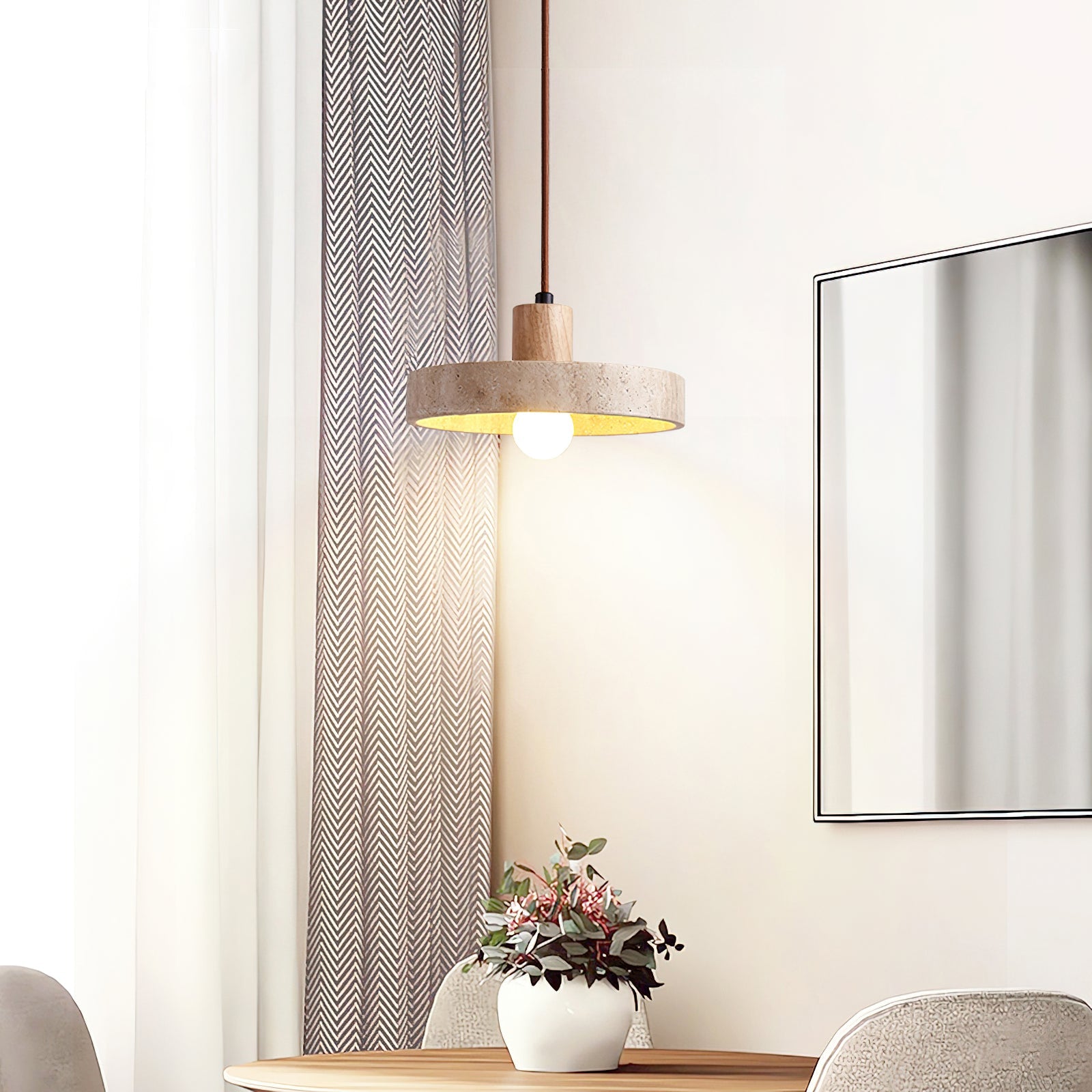FENWICK CRYSTAL TEARDROP HANGING LIGHT