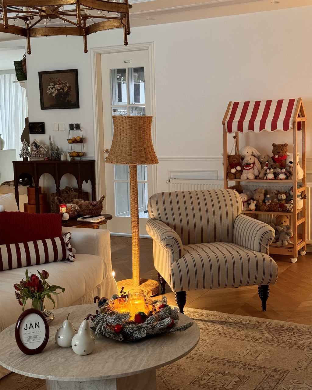 RAVENSCOURT RUSTIC WOODEN FLOOR TORCH