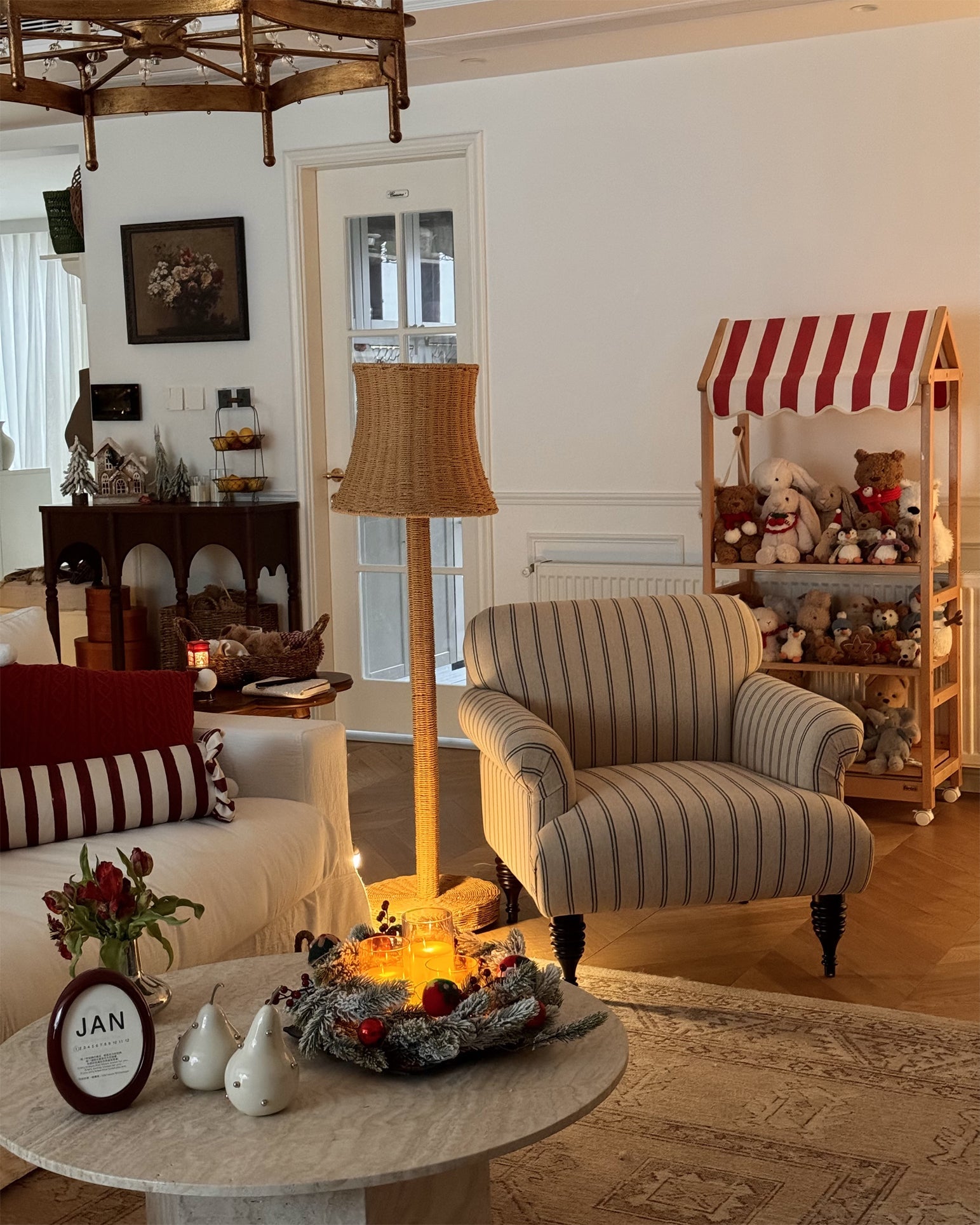 RAVENSCOURT RUSTIC WOODEN FLOOR TORCH