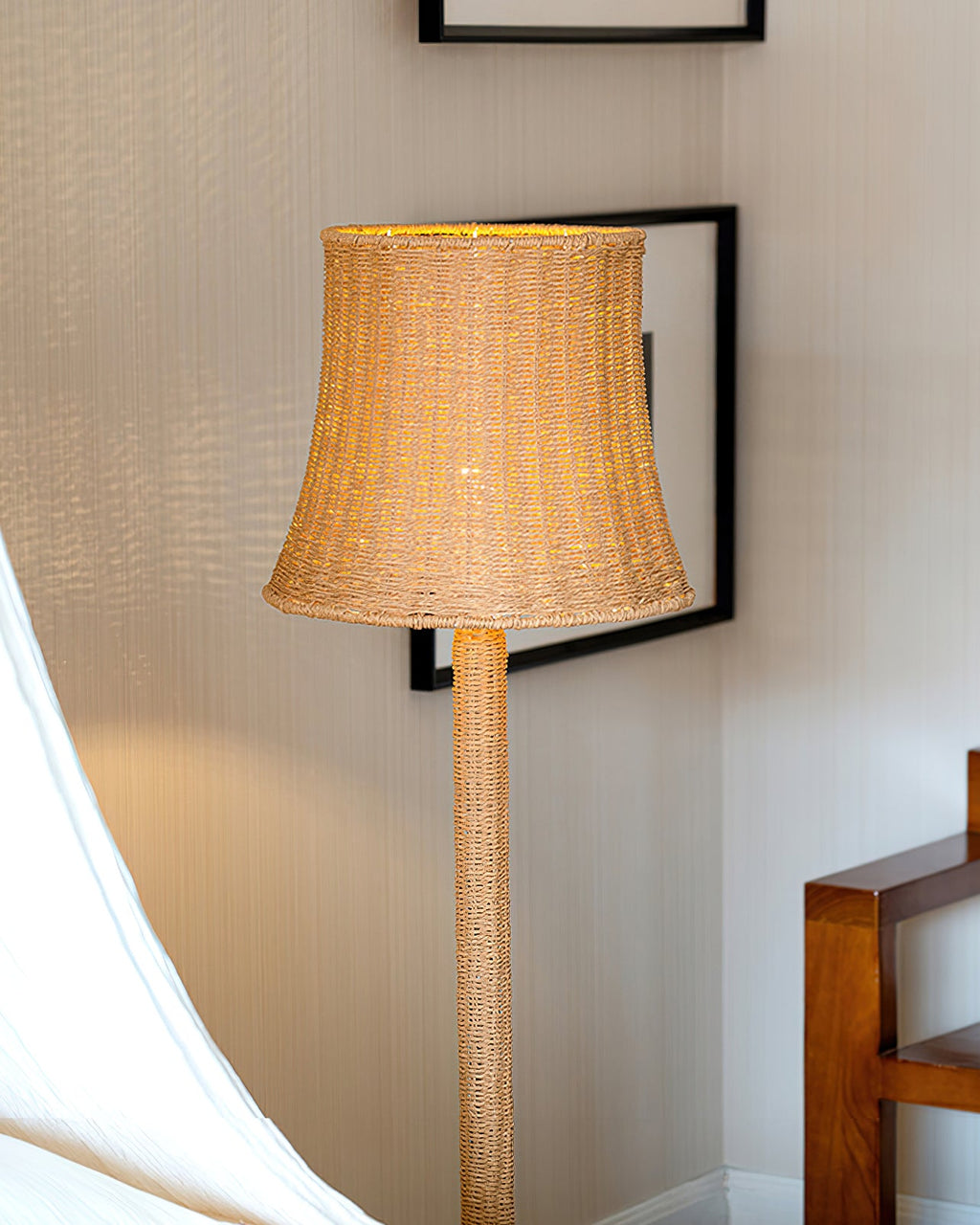 RAVENSCOURT RUSTIC WOODEN FLOOR TORCH