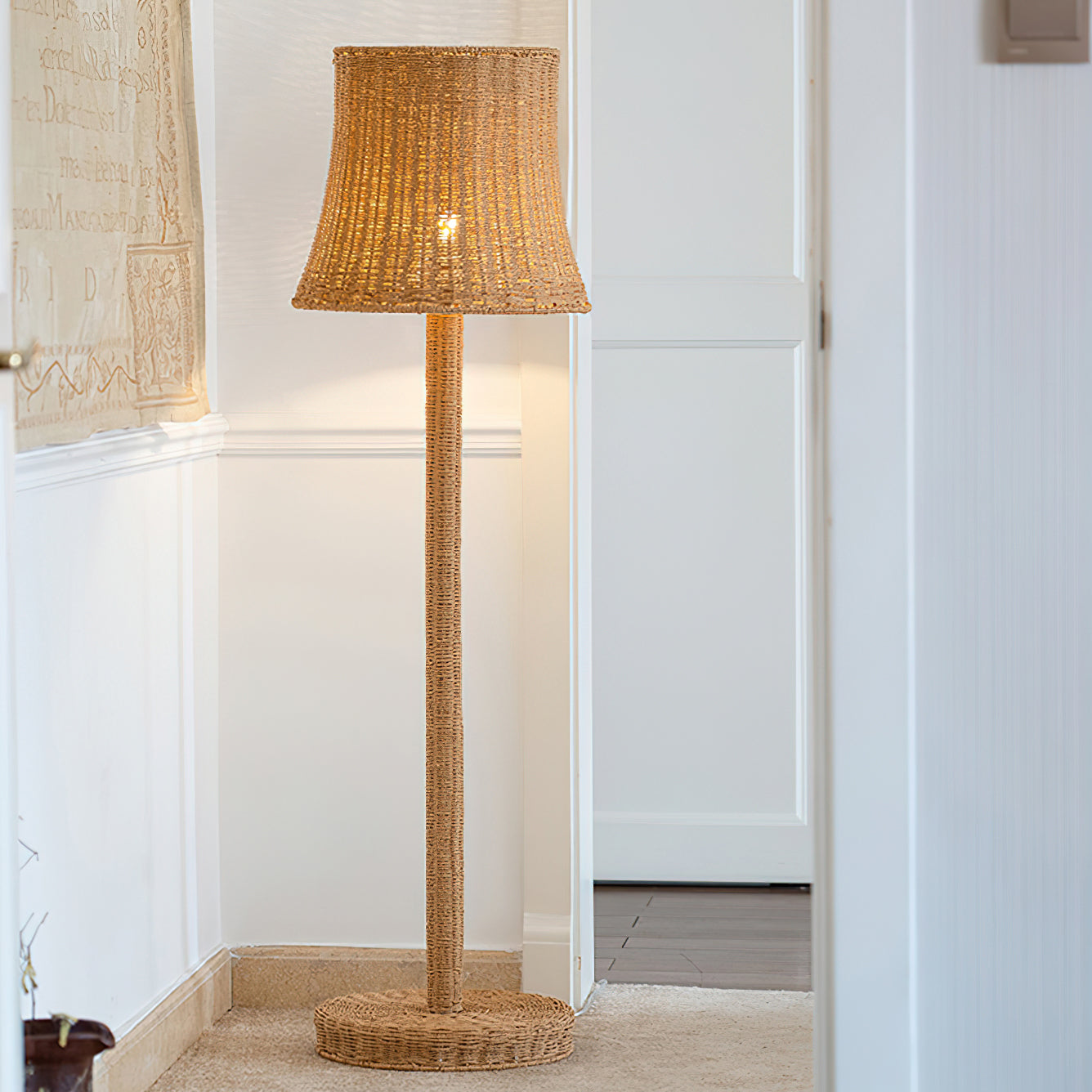 RAVENSCOURT RUSTIC WOODEN FLOOR TORCH