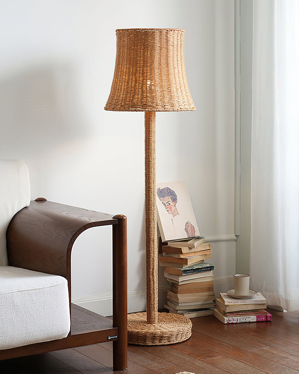 RAVENSCOURT RUSTIC WOODEN FLOOR TORCH