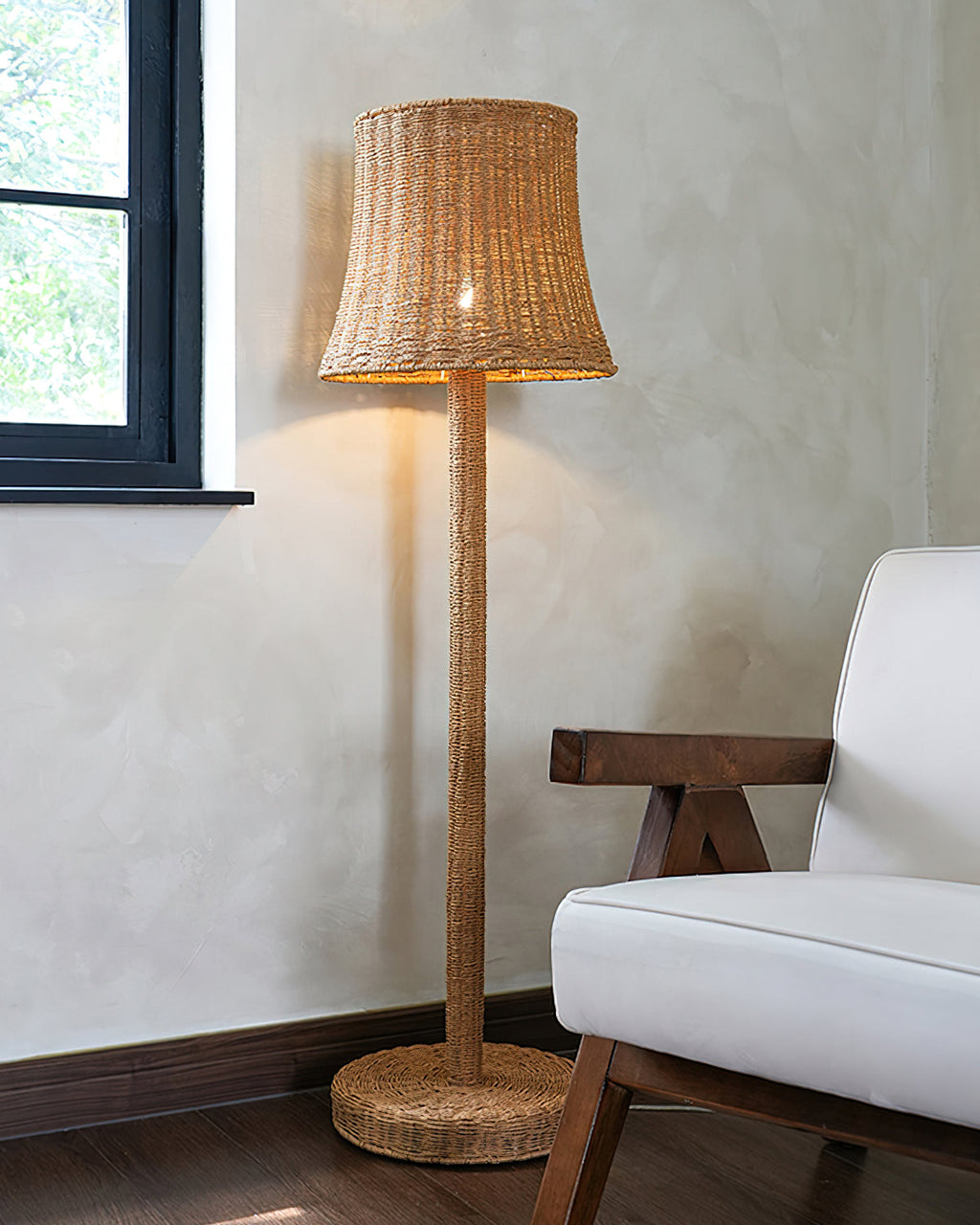 RAVENSCOURT RUSTIC WOODEN FLOOR TORCH