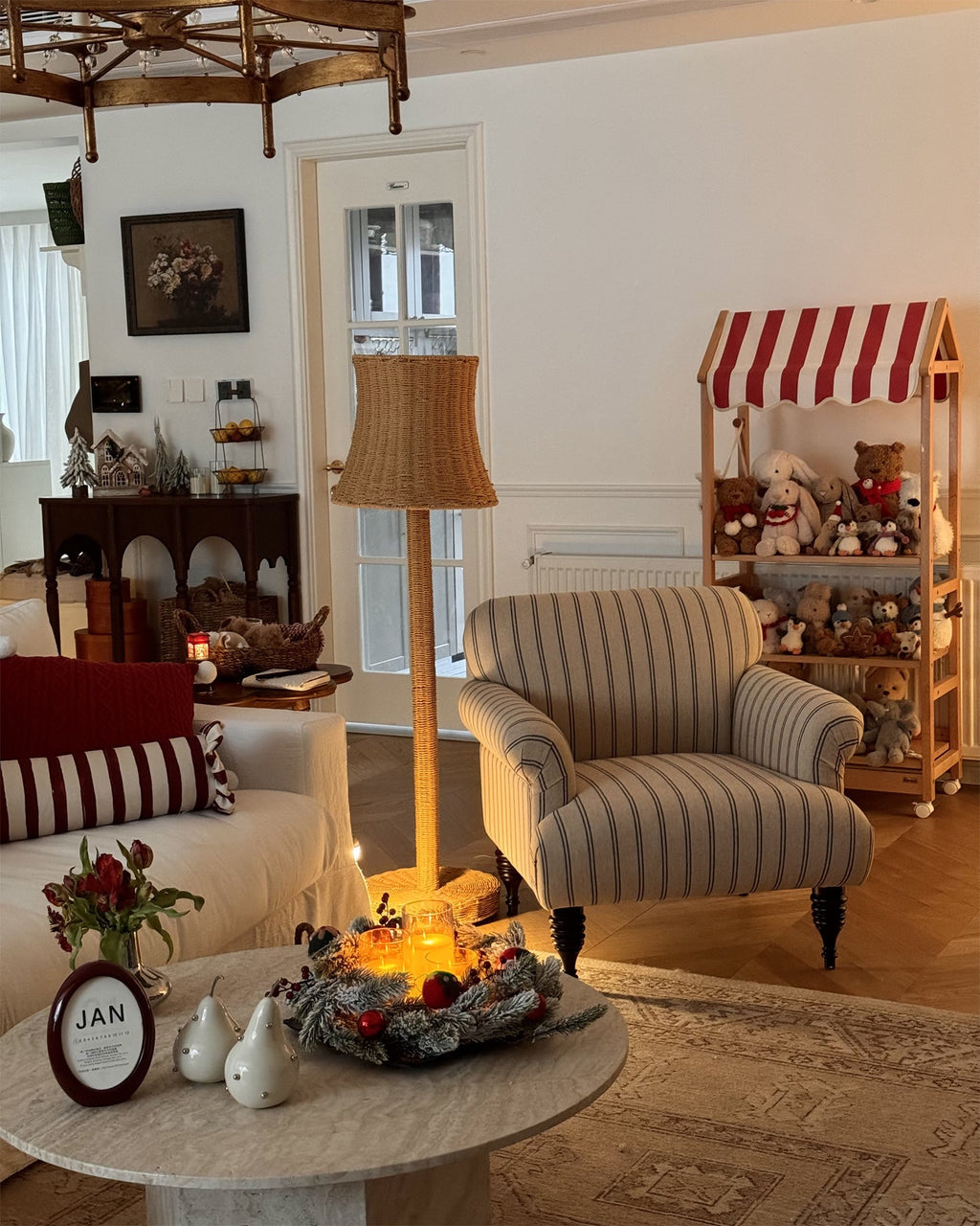 RAVENSCOURT RUSTIC WOODEN FLOOR TORCH