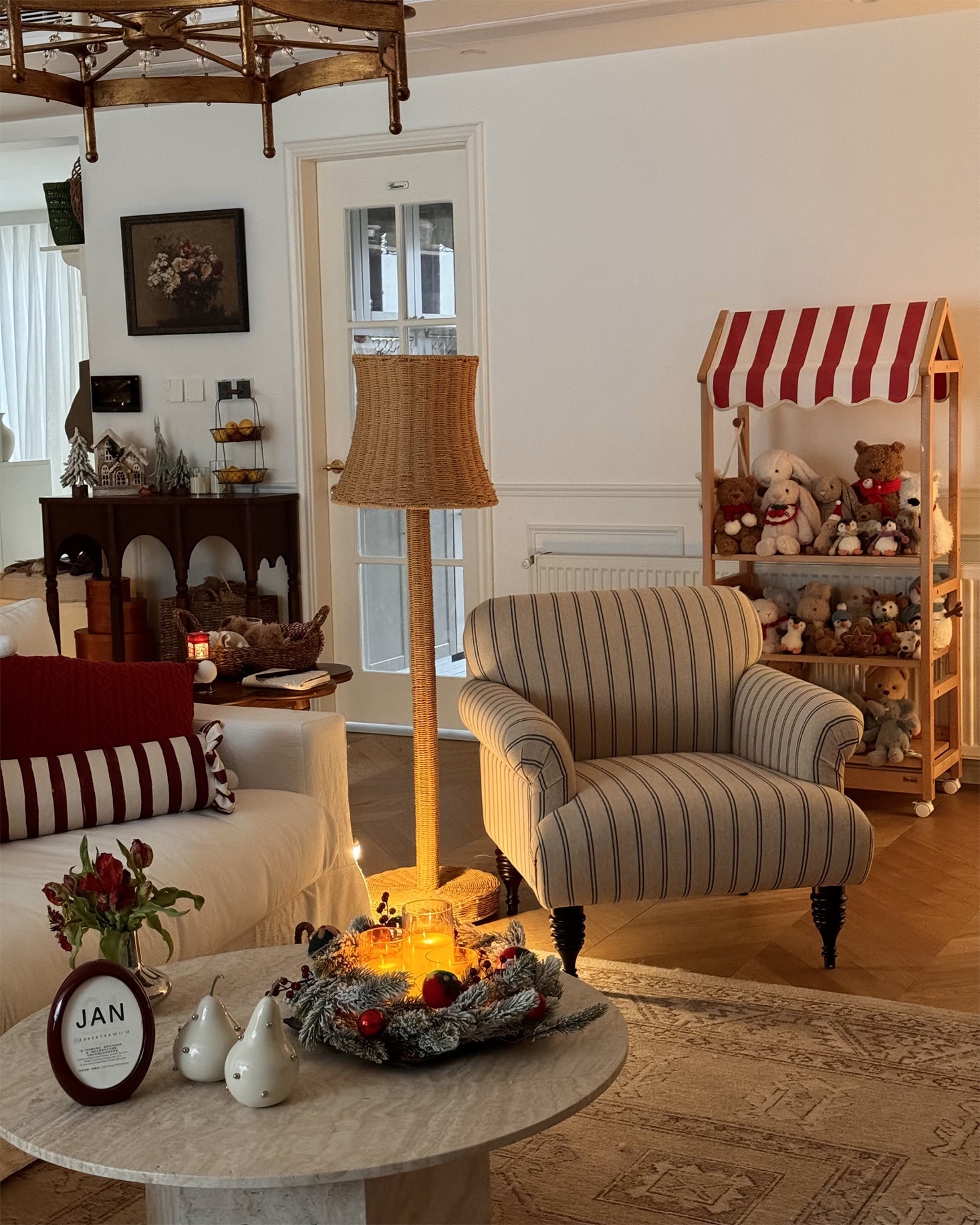 RAVENSCOURT RUSTIC WOODEN FLOOR TORCH