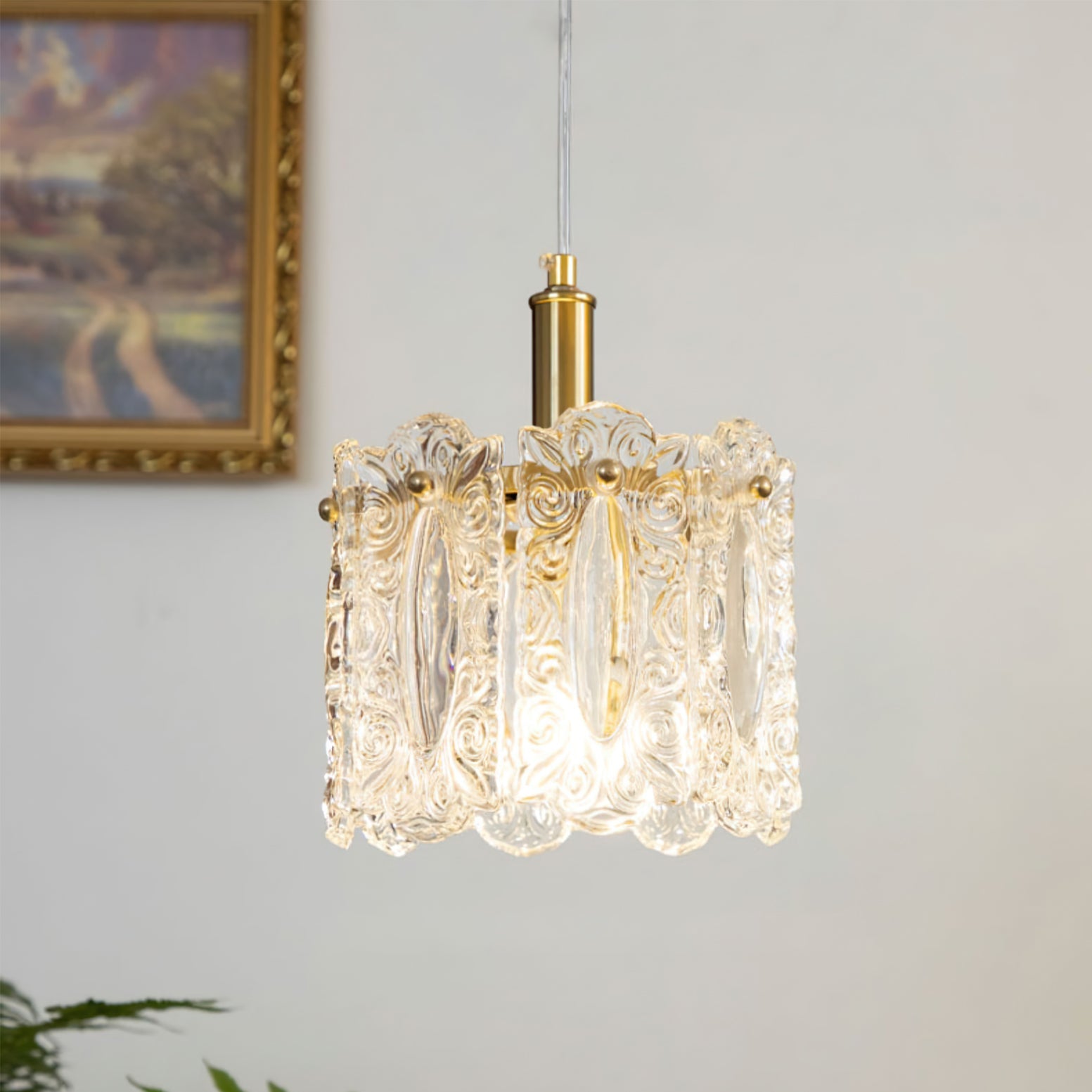 RAVENSHOE ARTISANAL GLASS HANGING LANTERN