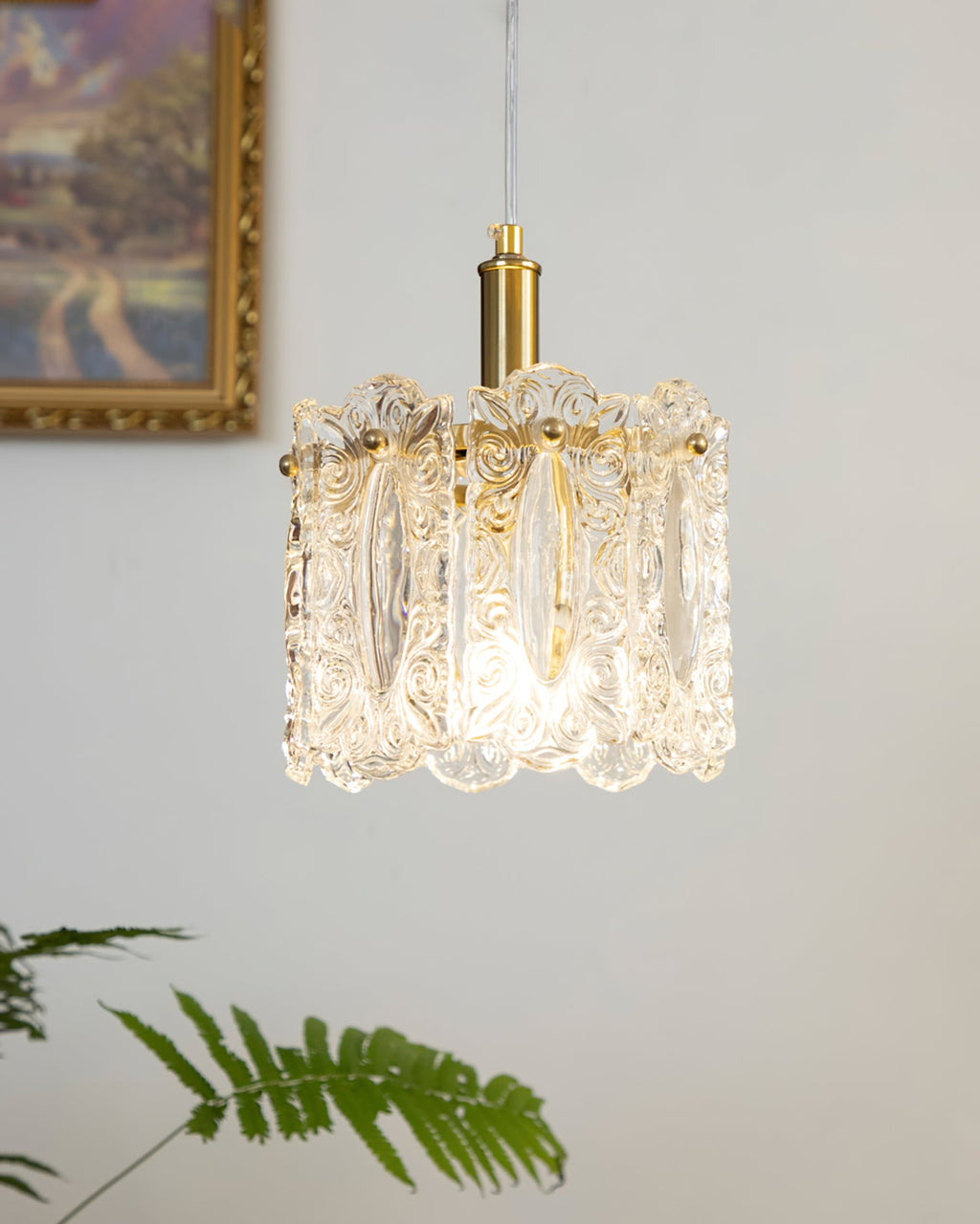 RAVENSHOE ARTISANAL GLASS HANGING LANTERN