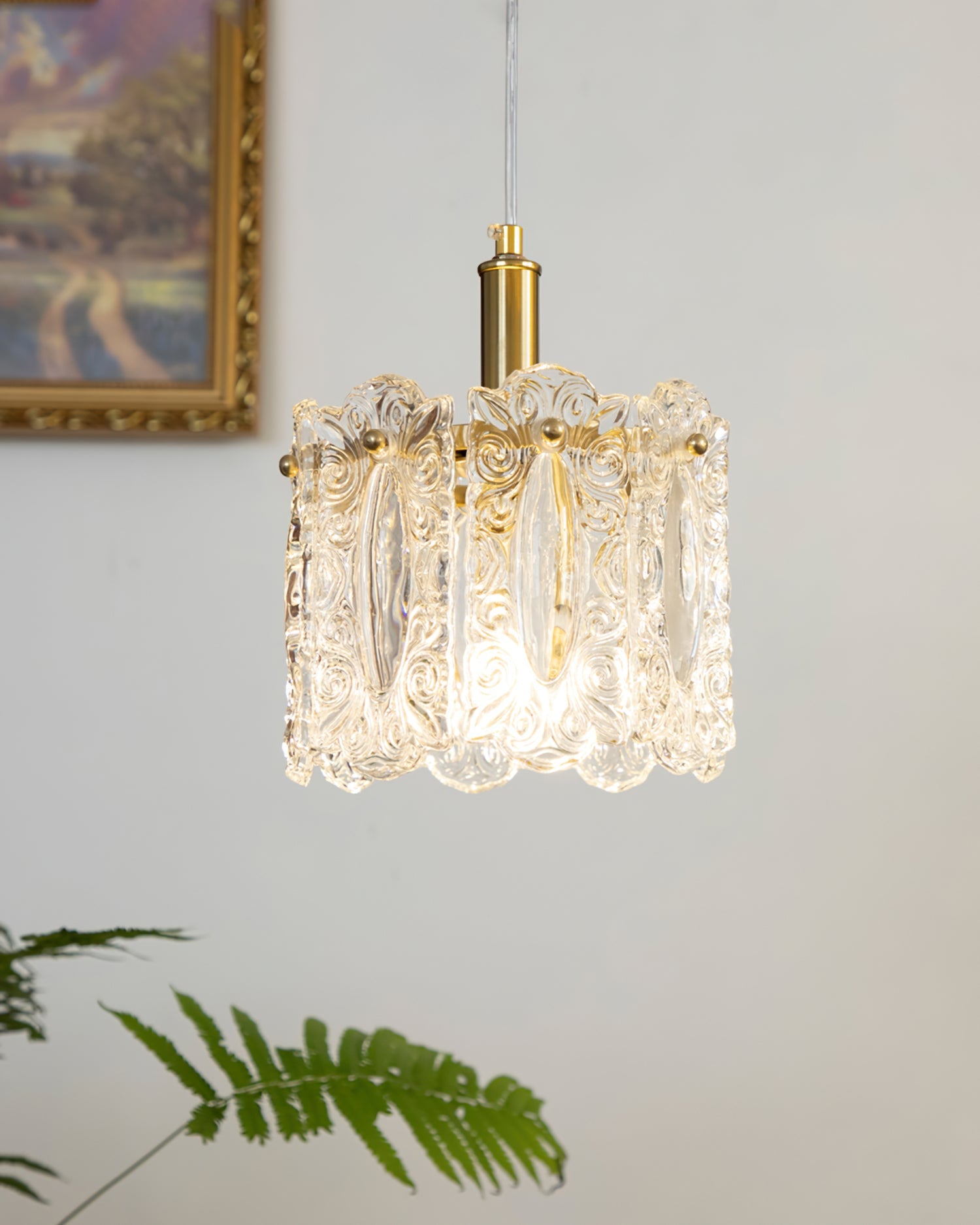RAVENSHOE ARTISANAL GLASS HANGING LANTERN