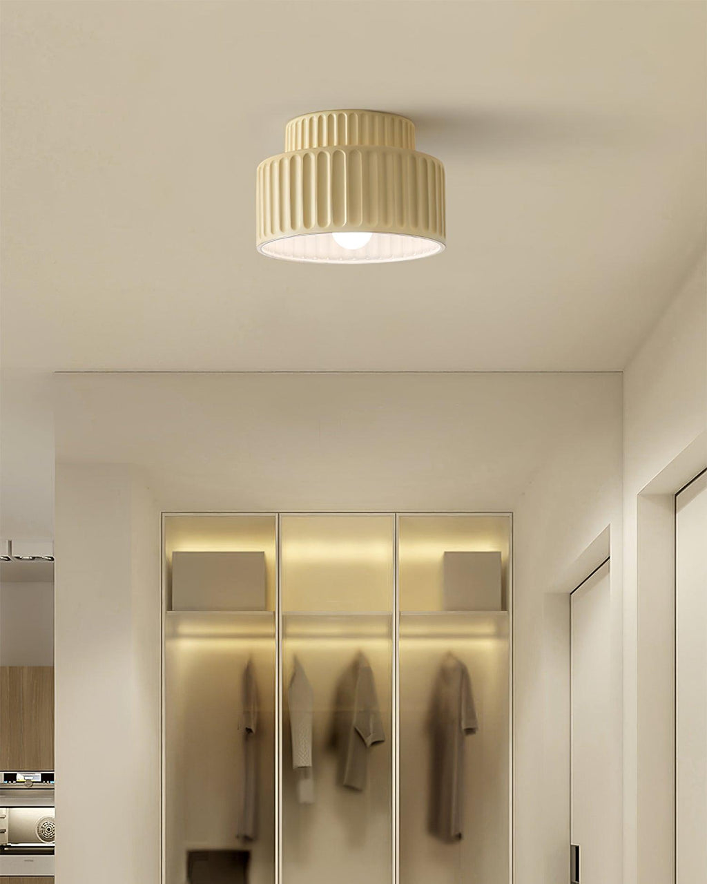 WINTHROP VINTAGE GLASS DOME CEILING LIGHT
