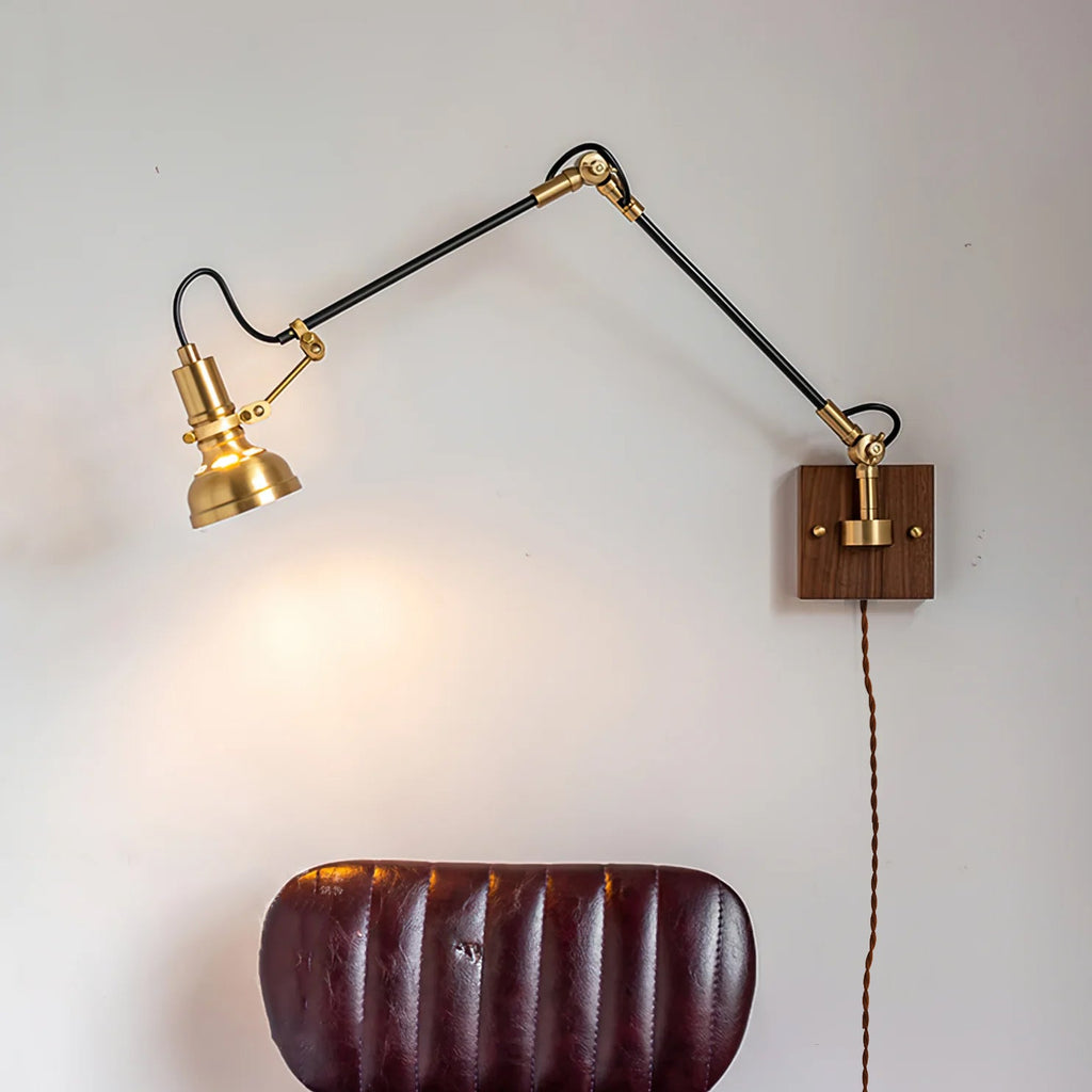 FENWICK VINTAGE SWING ARM WALL SCONCE