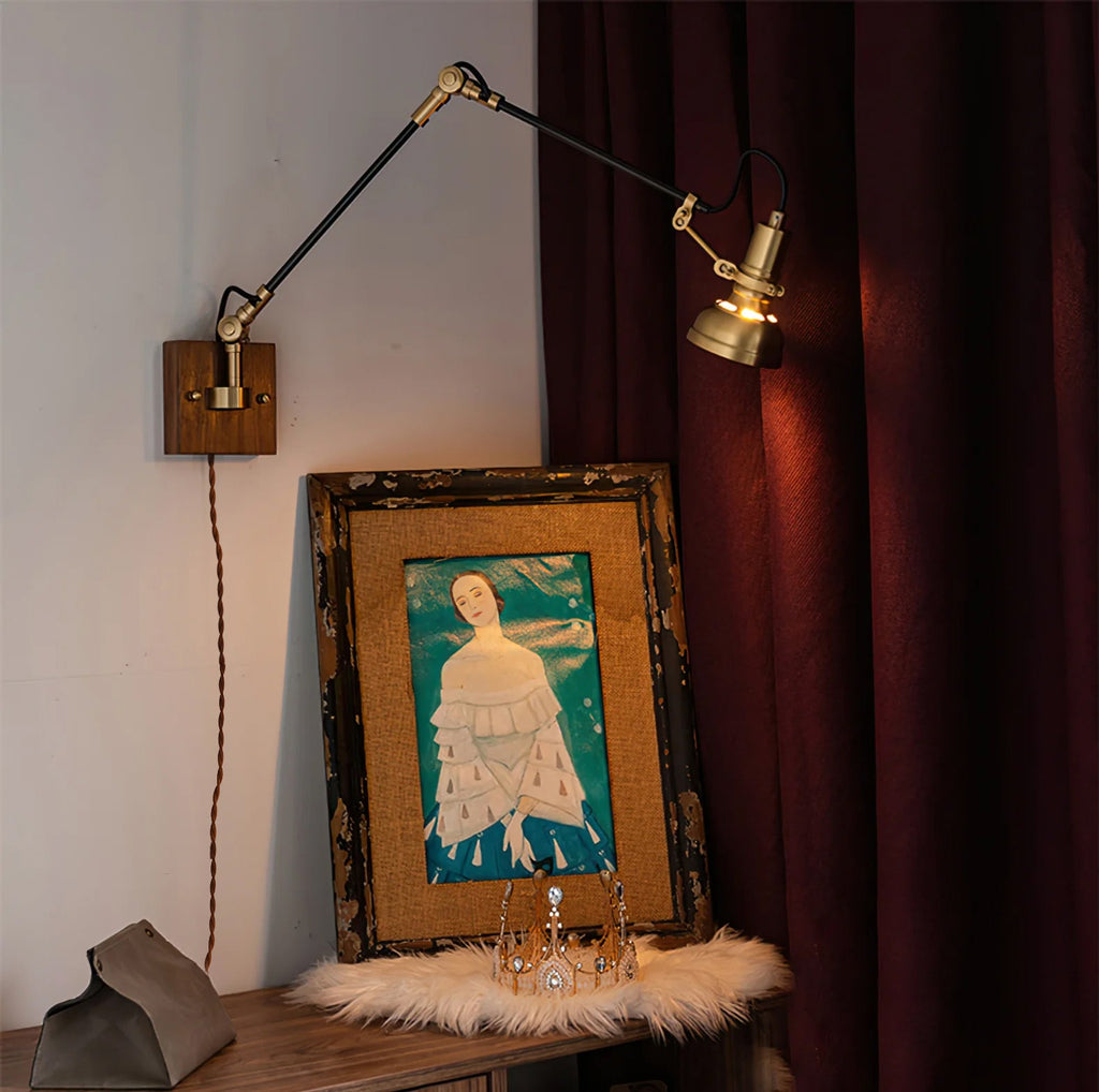 FENWICK VINTAGE SWING ARM WALL SCONCE