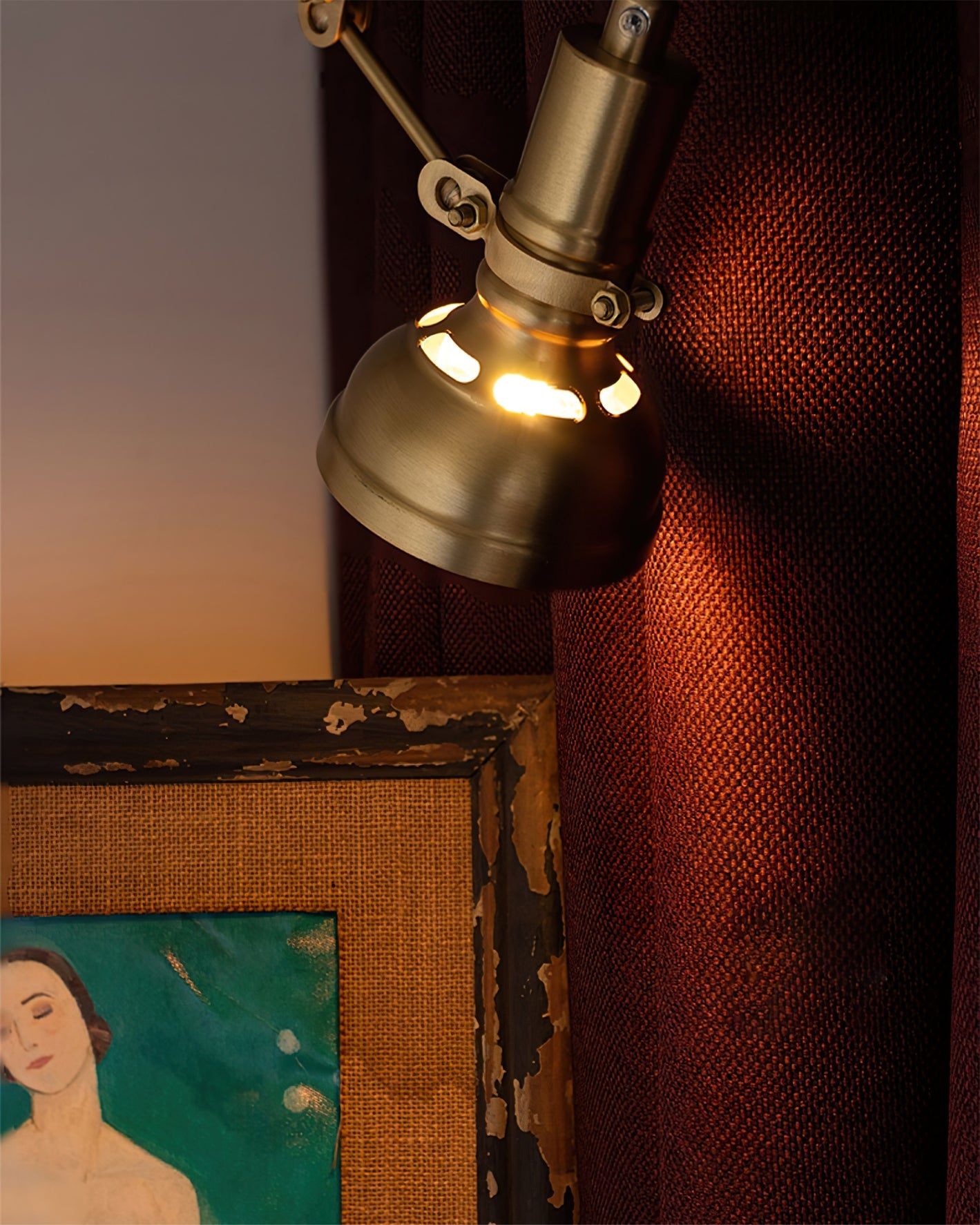 FENWICK VINTAGE SWING ARM WALL SCONCE