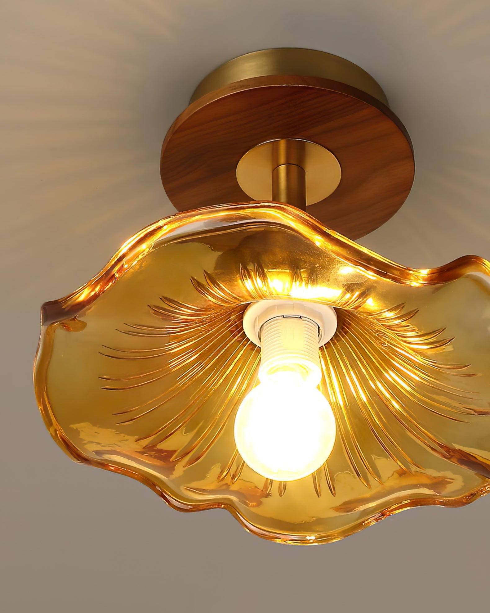 ALDERSON KAPOK WOODEN CANOPY LIGHT