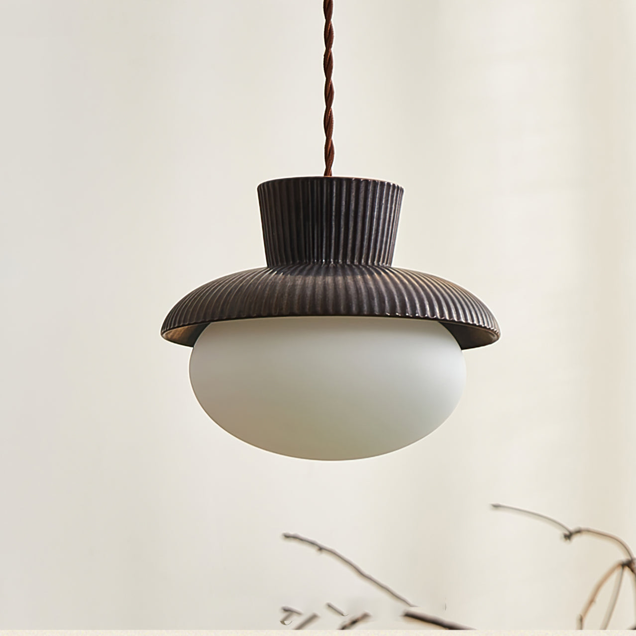 RAVENWOOD DRAPED GLASS PENDANT LIGHT
