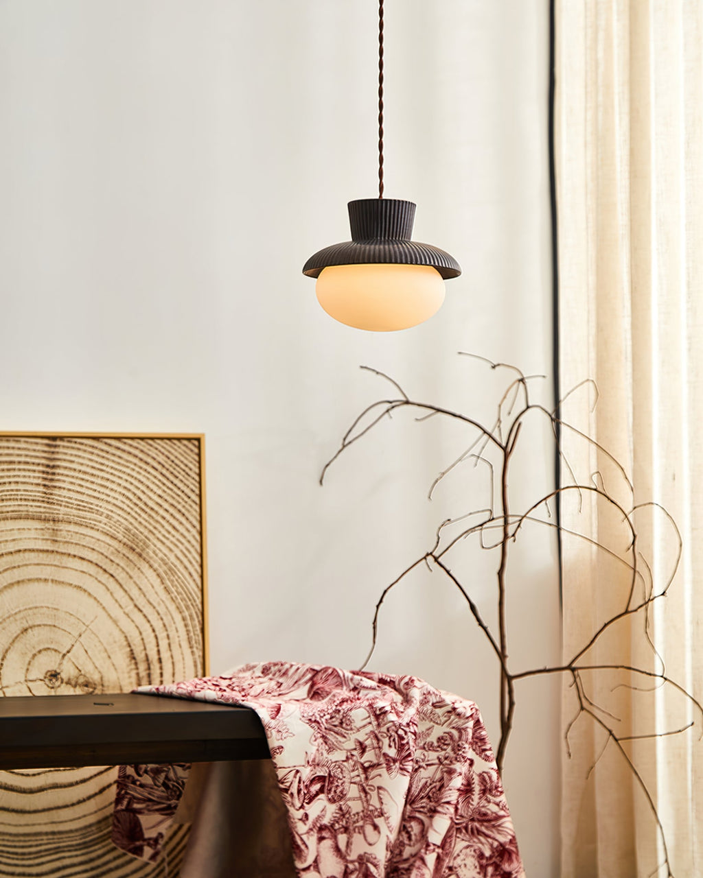 RAVENWOOD DRAPED GLASS PENDANT LIGHT