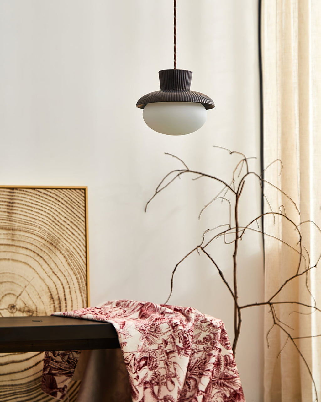 RAVENWOOD DRAPED GLASS PENDANT LIGHT