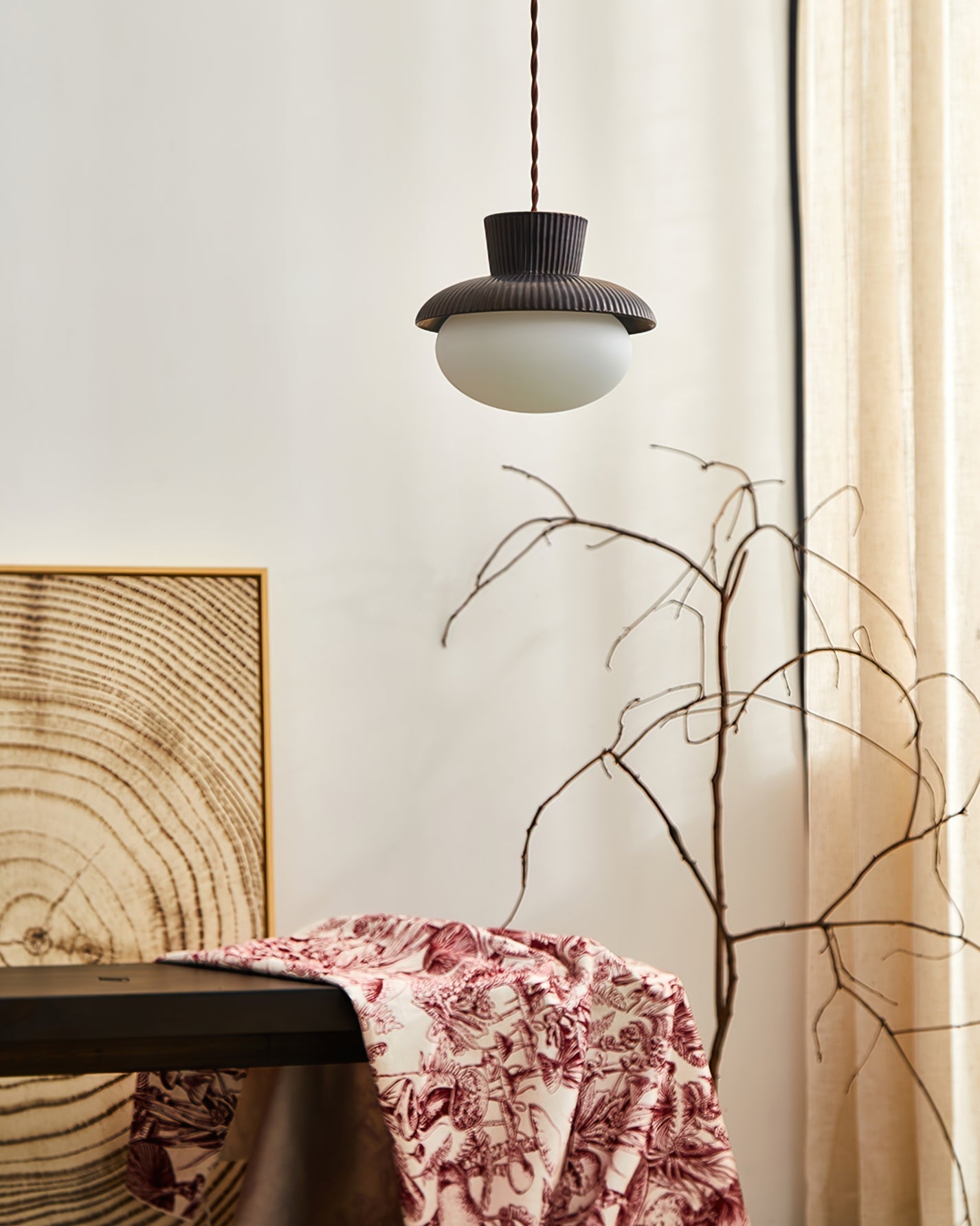 RAVENWOOD DRAPED GLASS PENDANT LIGHT