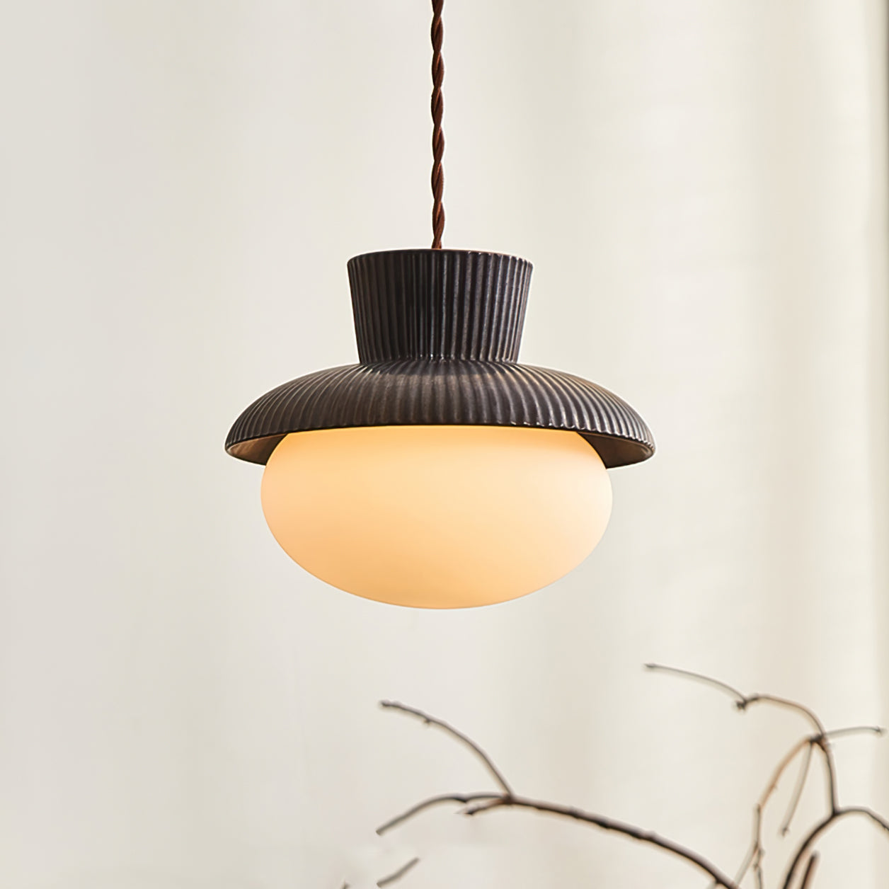 RAVENWOOD DRAPED GLASS PENDANT LIGHT