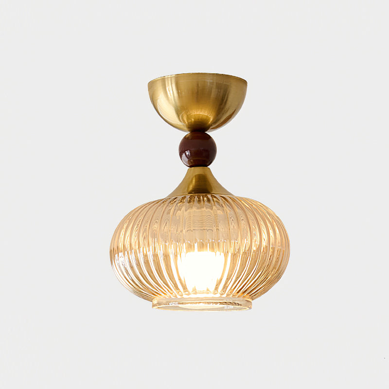FENWICK BRONZE FROSTED GLASS CEILING LIGHT