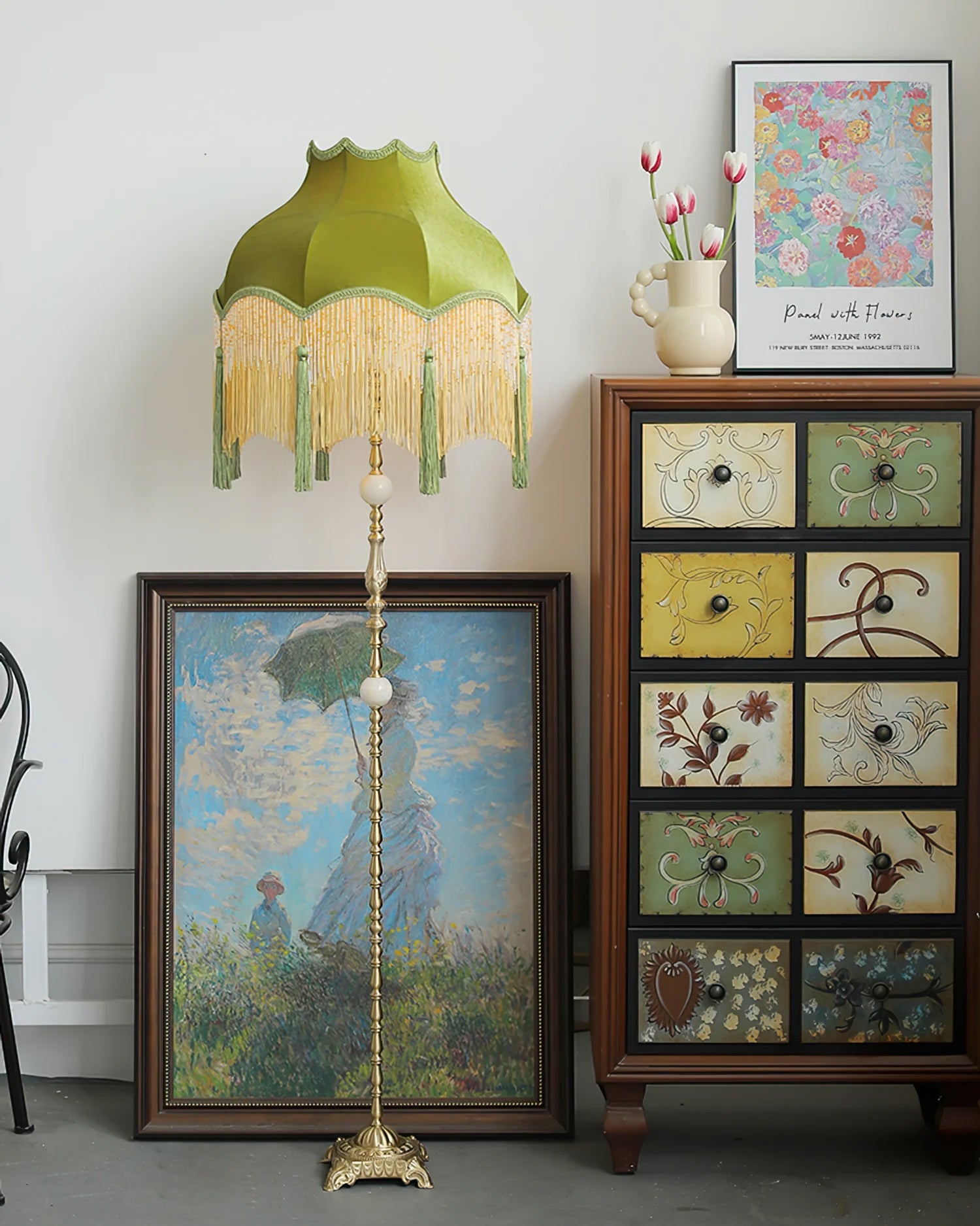 Fitzwilliam Textured Shade Floor Lantern