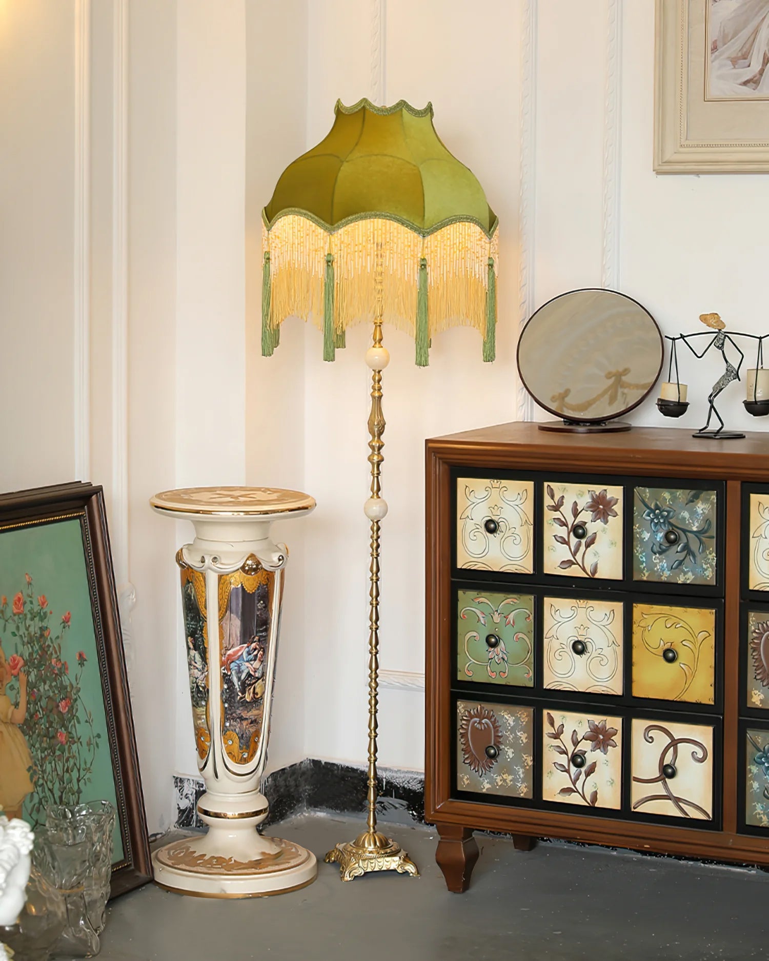 Fitzwilliam Textured Shade Floor Lantern