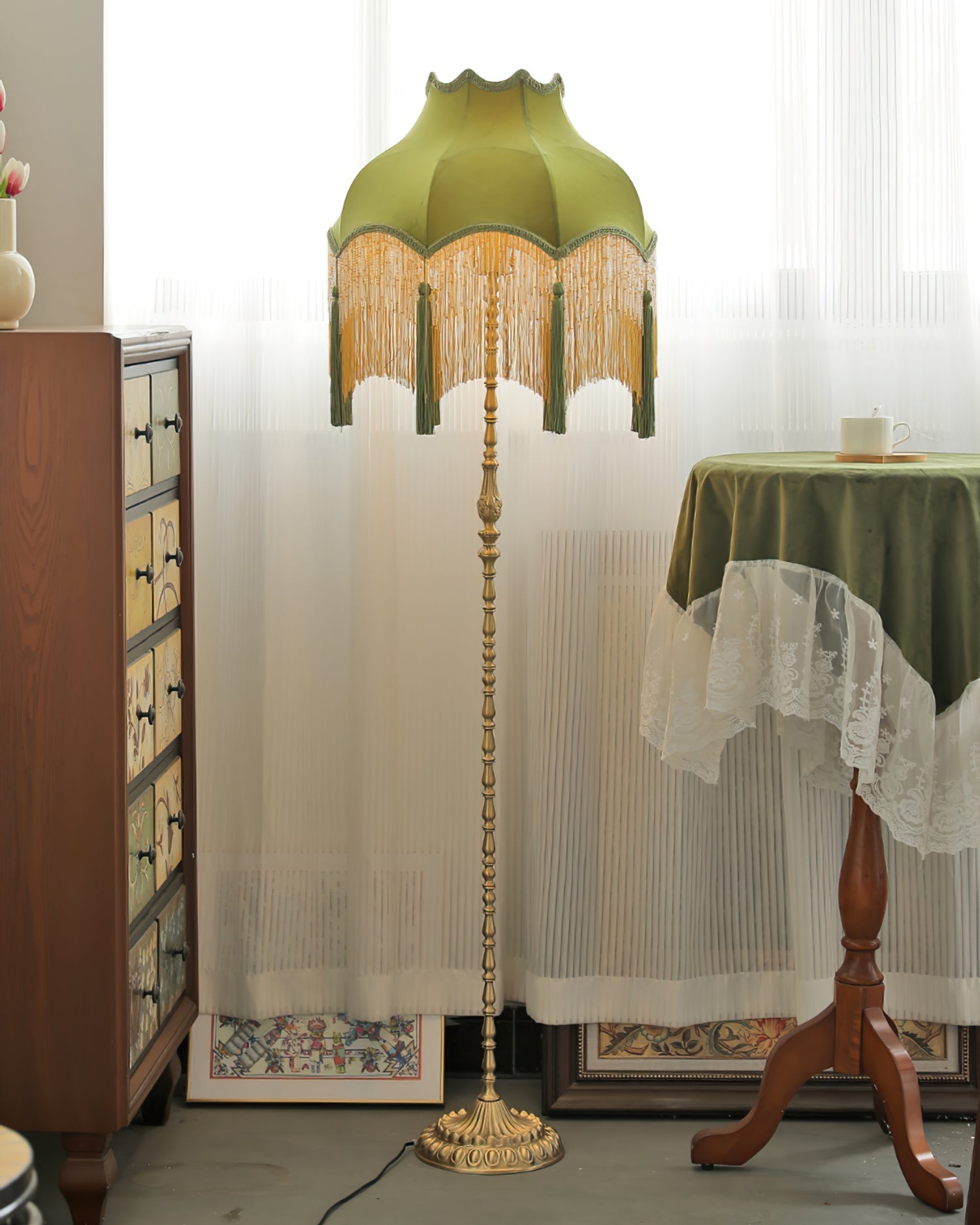 Fitzwilliam Textured Shade Floor Lantern