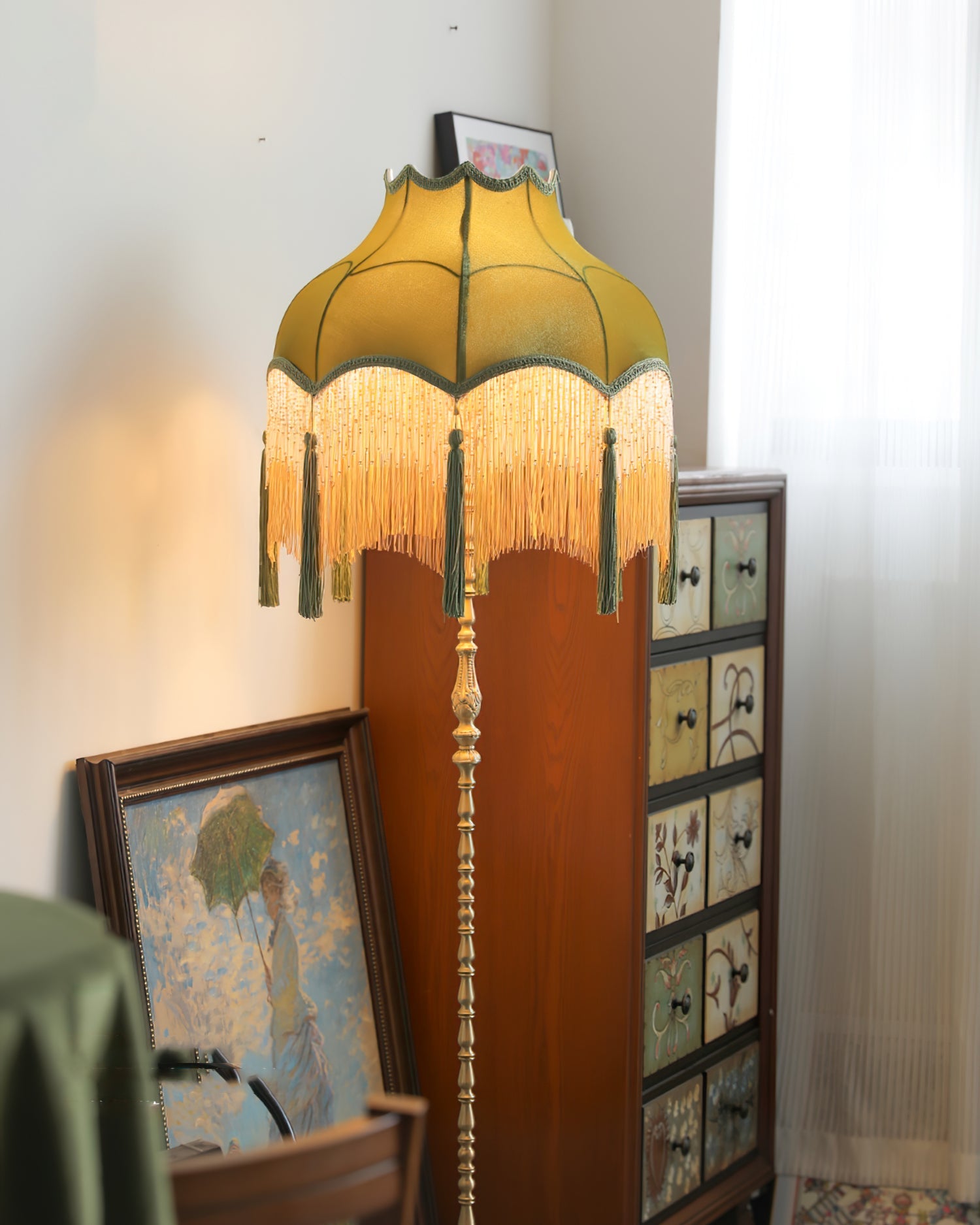 Fitzwilliam Textured Shade Floor Lantern
