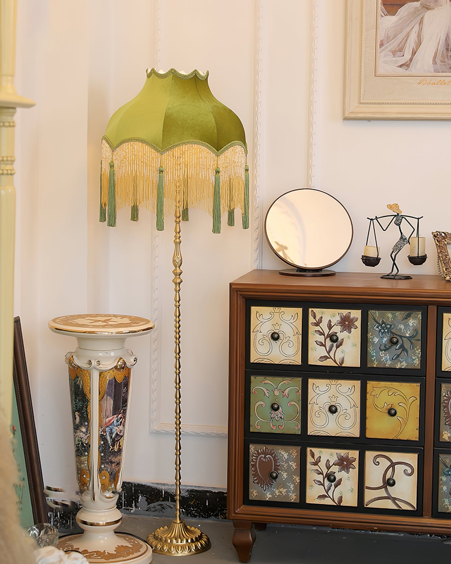Fitzwilliam Textured Shade Floor Lantern