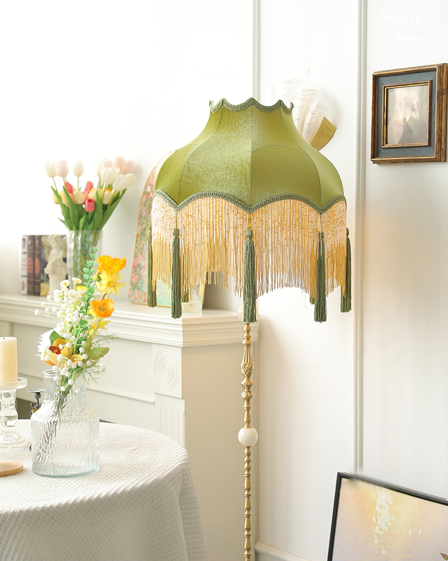 Fitzwilliam Textured Shade Floor Lantern