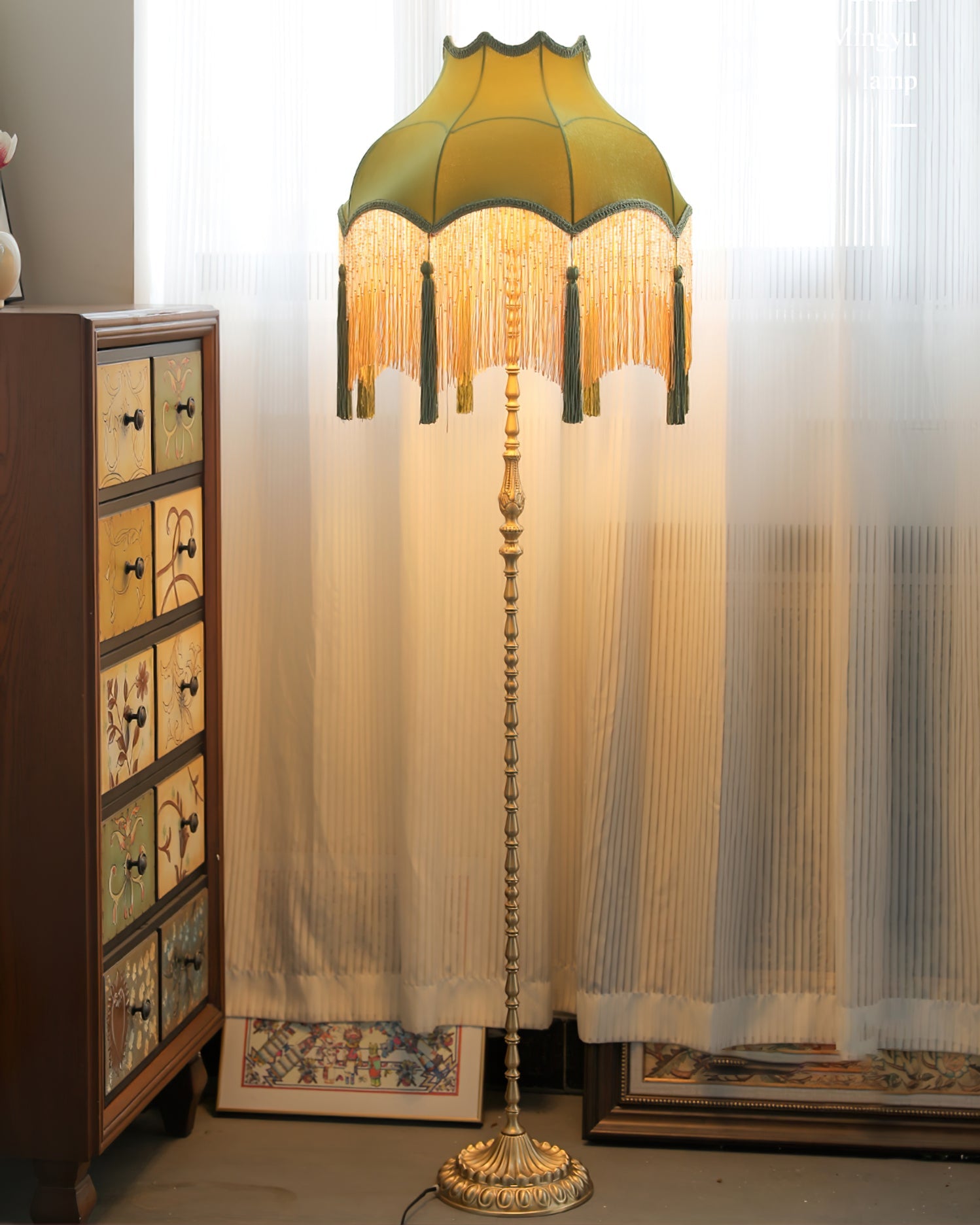 Fitzwilliam Textured Shade Floor Lantern