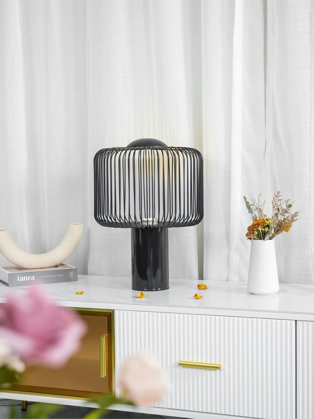 BRAMBLEWICK WOVEN LANTERN TABLE LIGHT