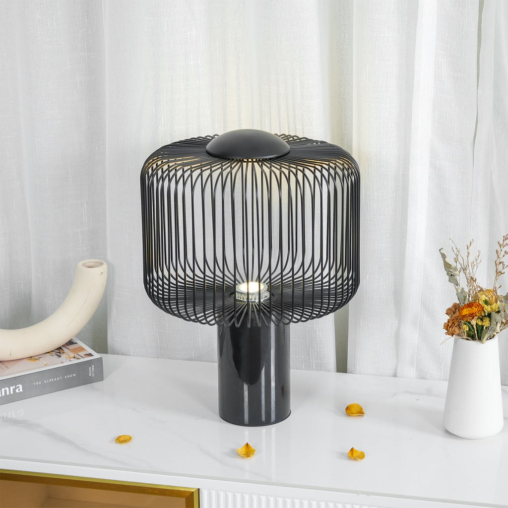 BRAMBLEWICK WOVEN LANTERN TABLE LIGHT