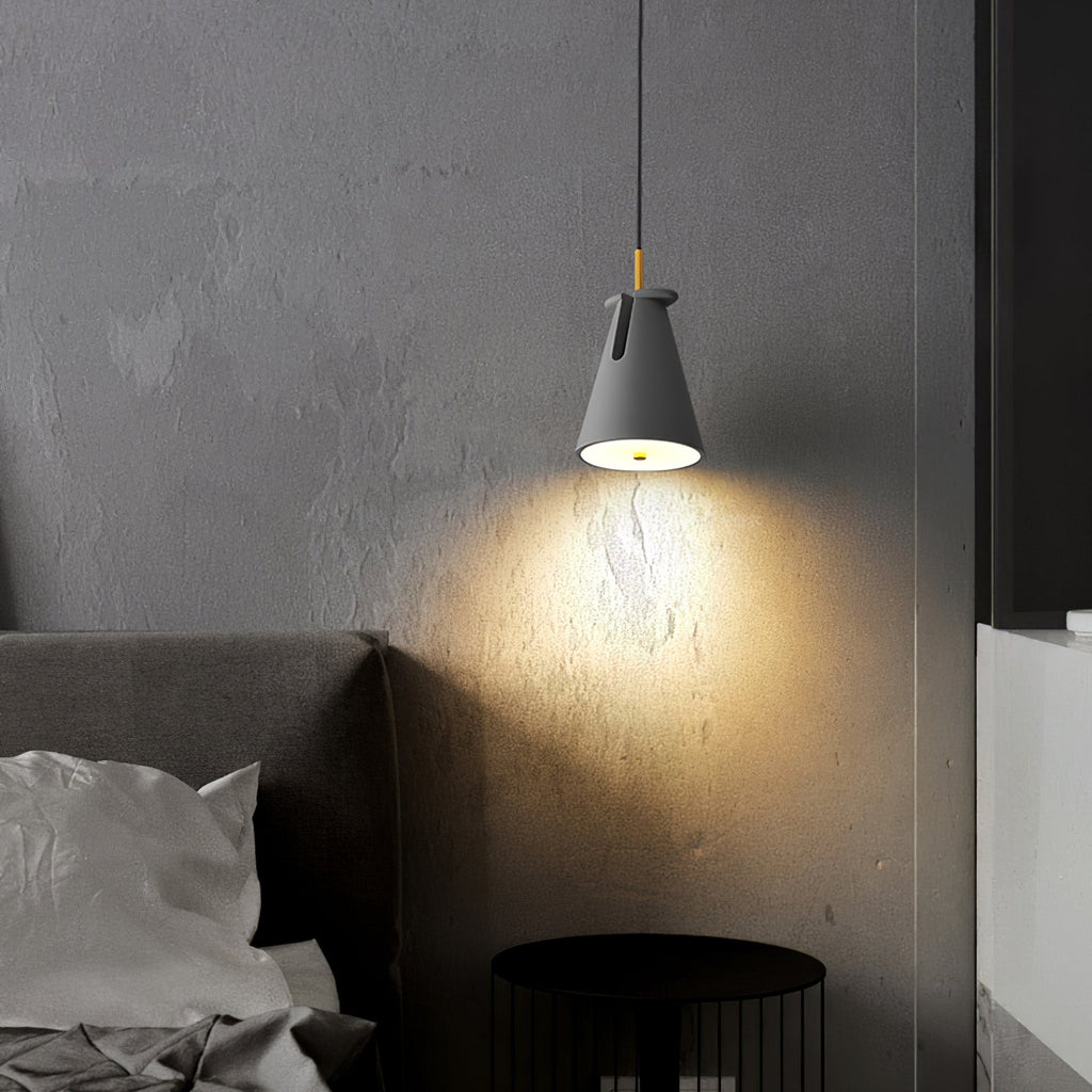 BRIDGEMAN RESIN BELL PENDANT LIGHT