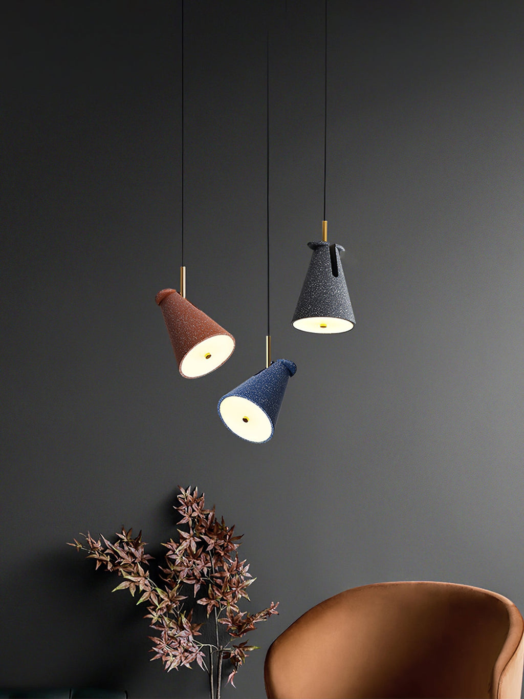 BRIDGEMAN RESIN BELL PENDANT LIGHT
