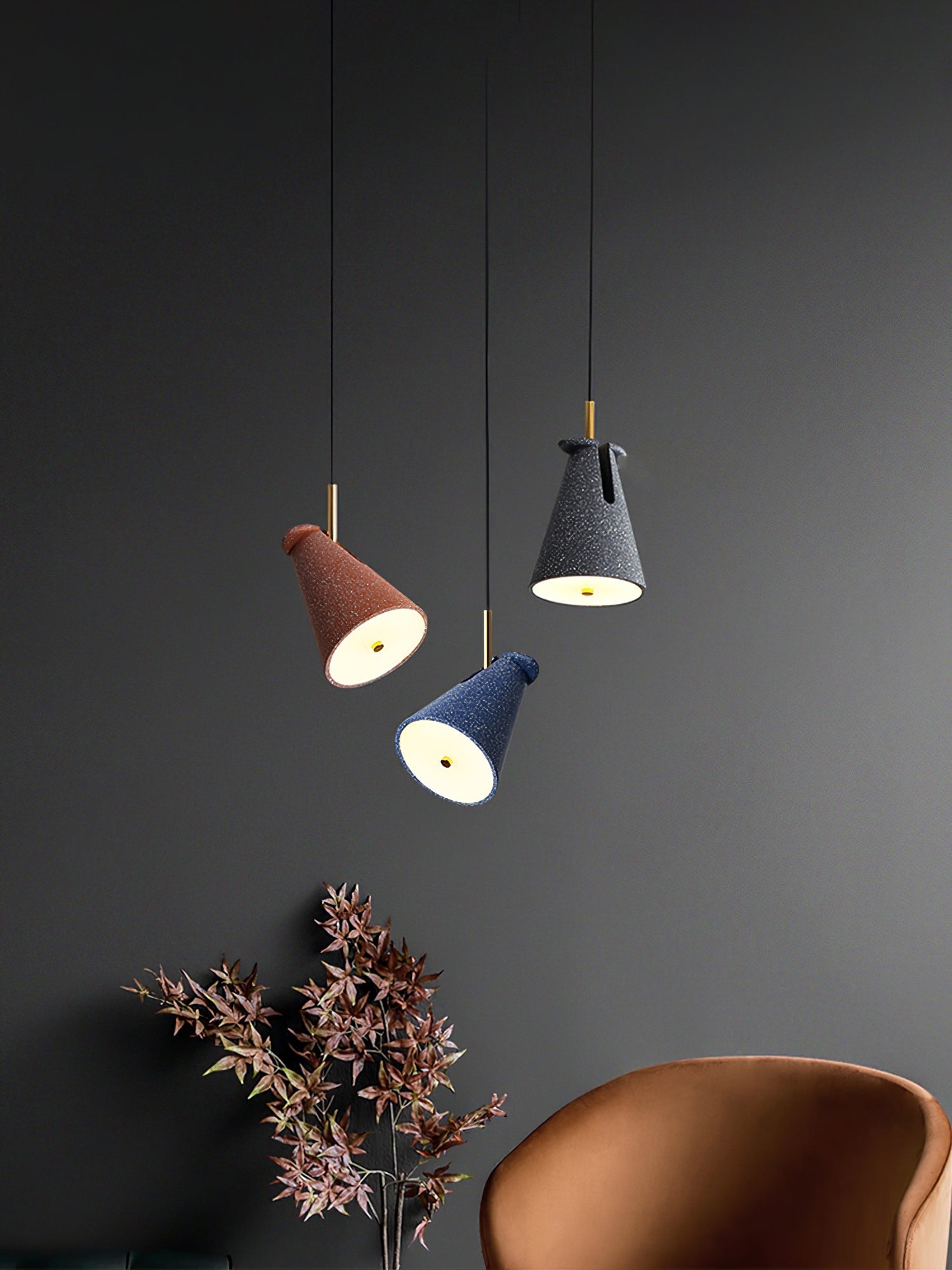 BRIDGEMAN RESIN BELL PENDANT LIGHT