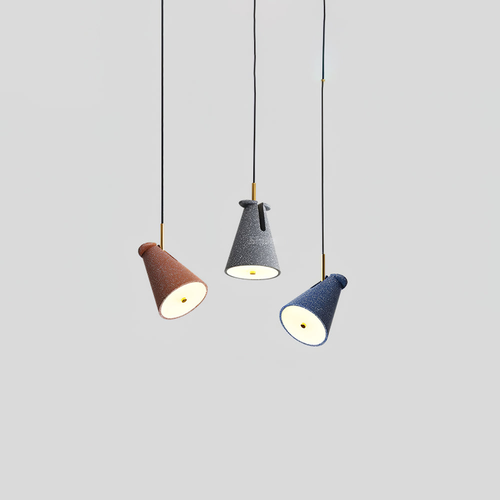 BRIDGEMAN RESIN BELL PENDANT LIGHT