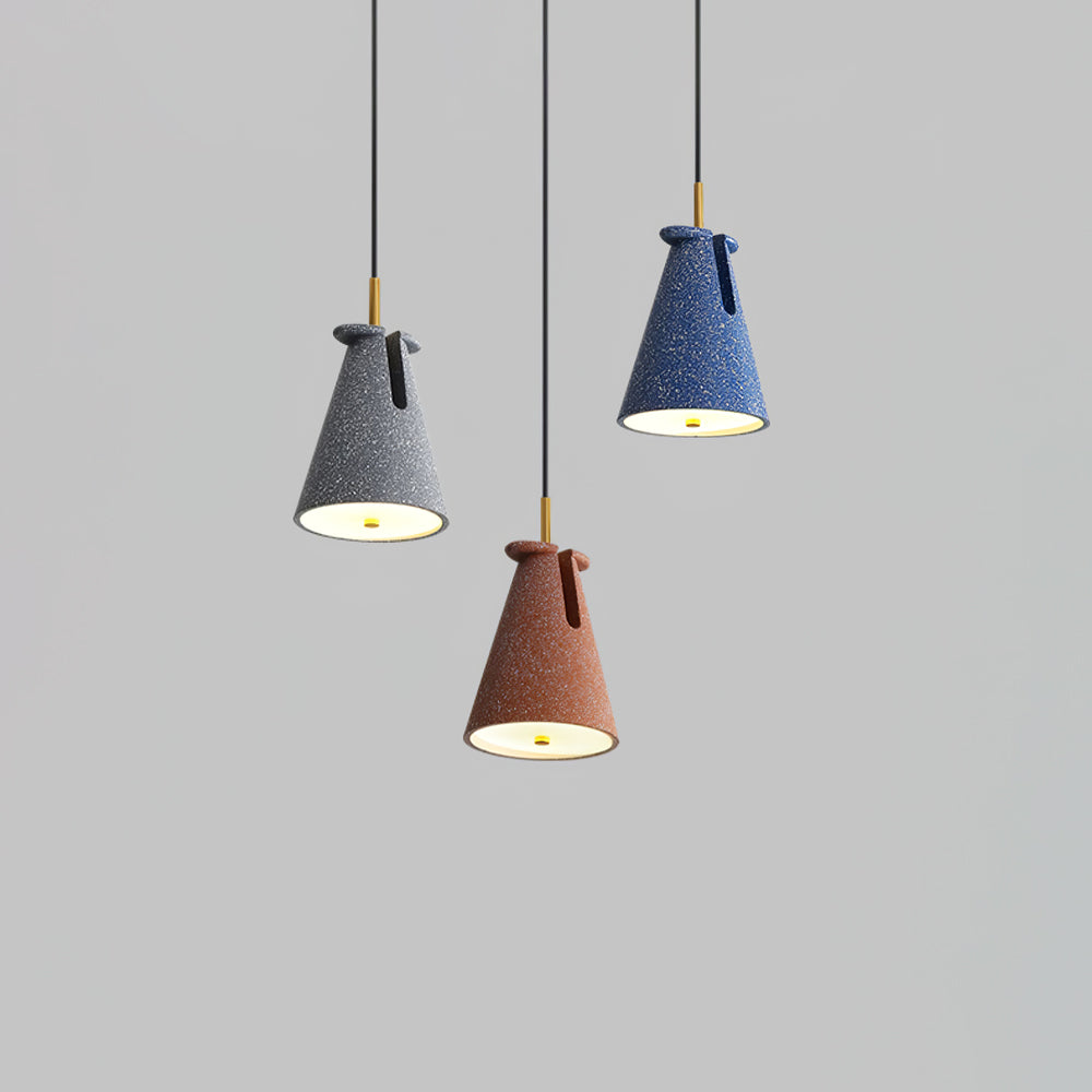 BRIDGEMAN RESIN BELL PENDANT LIGHT