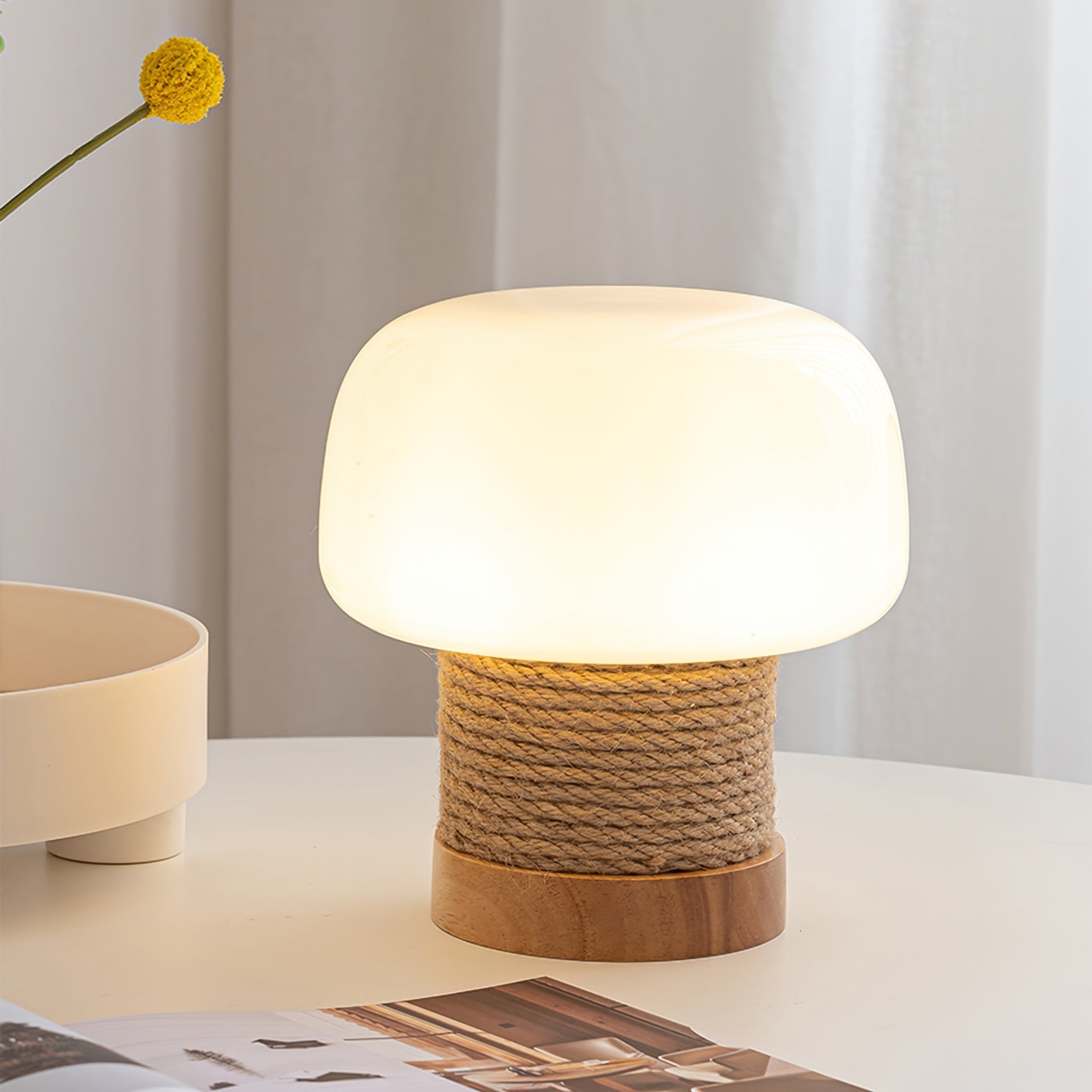 WINTHROP GLAZED CERAMIC TABLE LANTERN