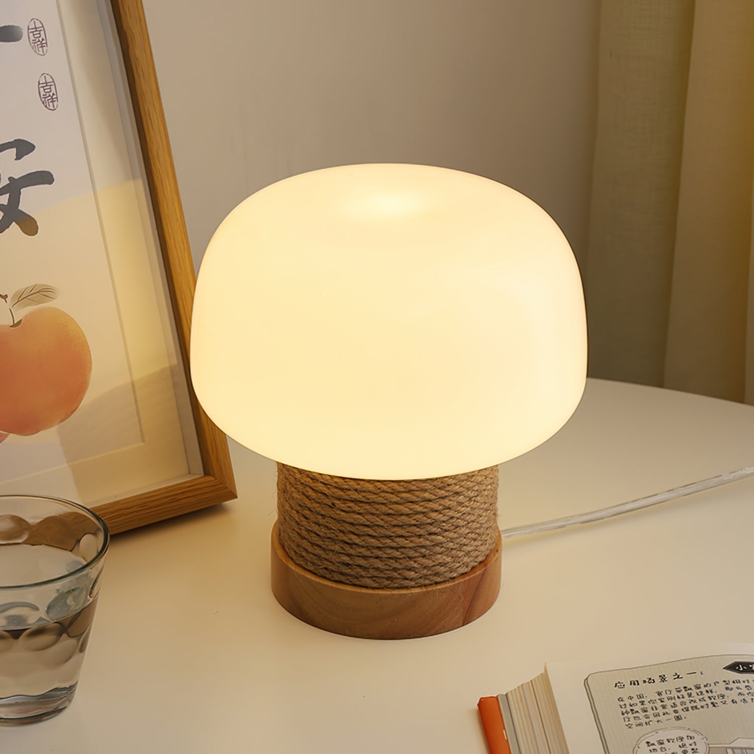 WINTHROP GLAZED CERAMIC TABLE LANTERN