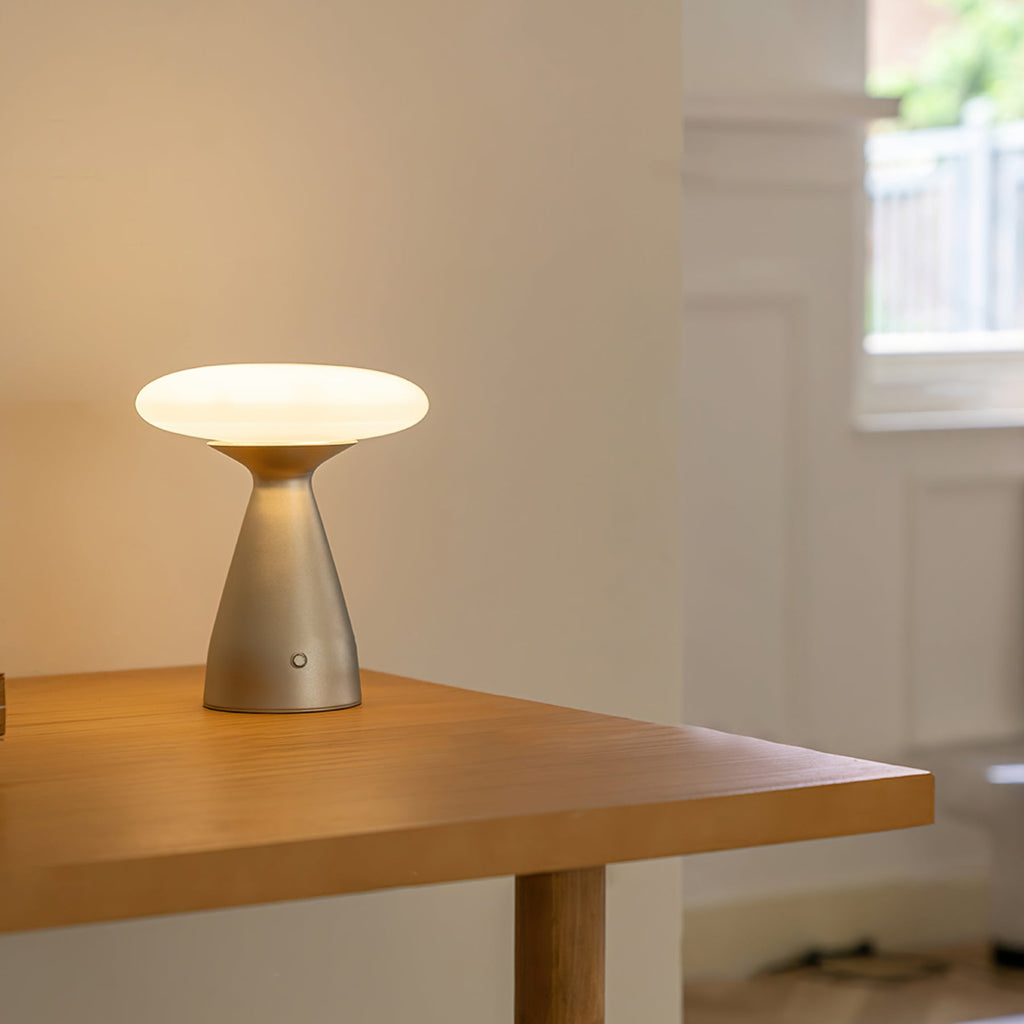FENWICK RUSTIC BRASS TABLE LANTERN
