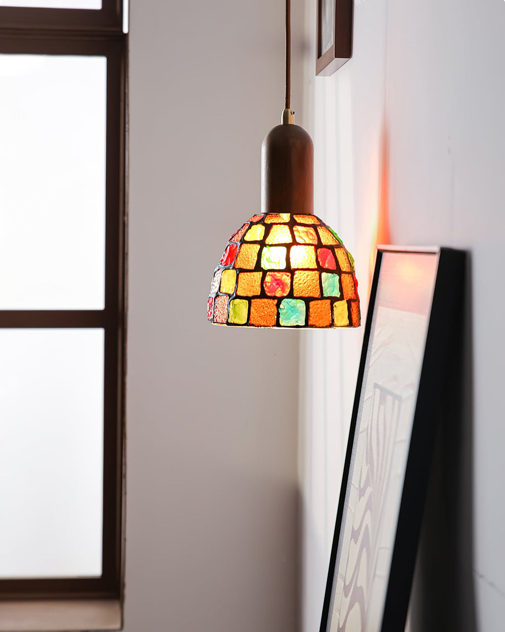 RAVENWOOD GLASS TEARDROP HANGING LANTERN