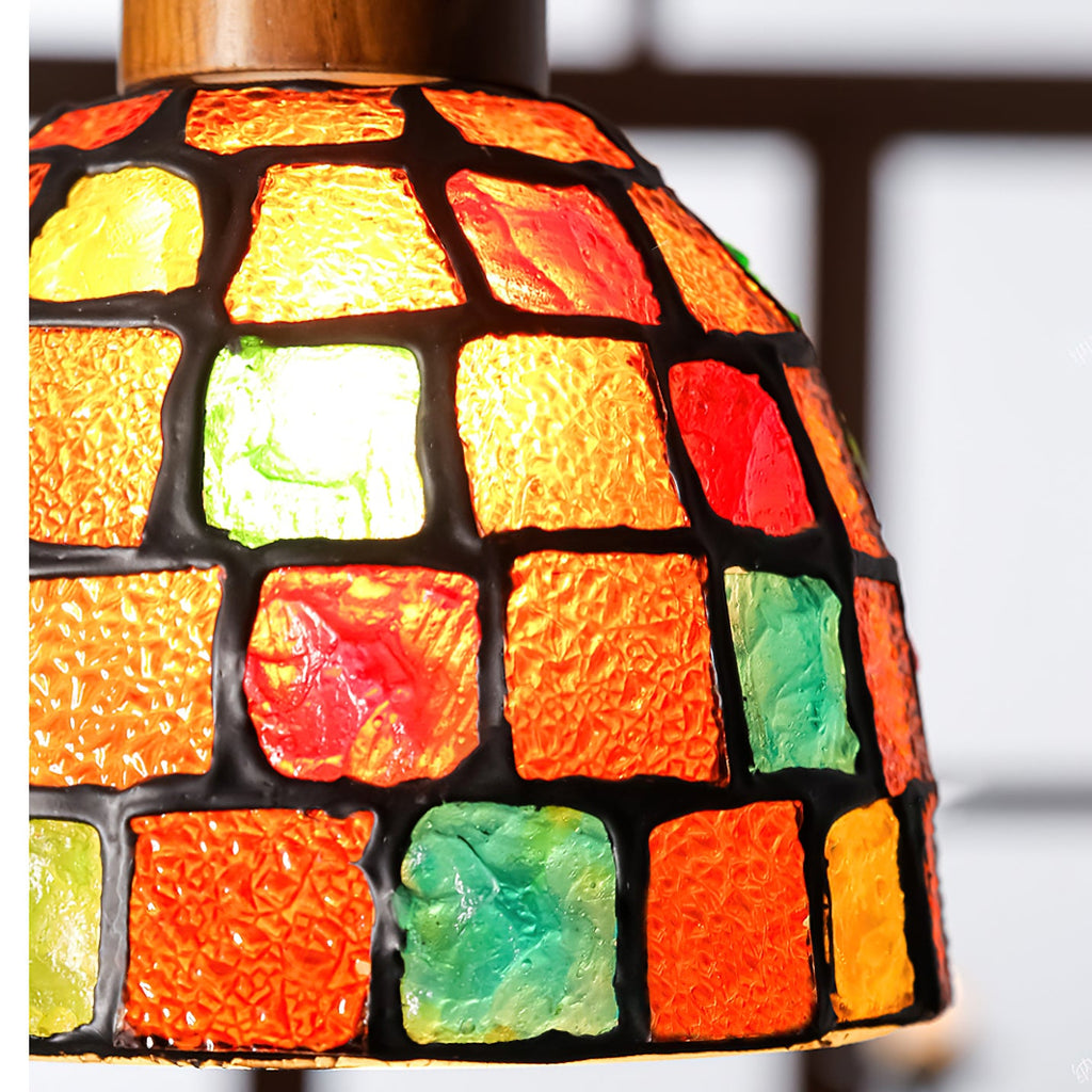RAVENWOOD GLASS TEARDROP HANGING LANTERN