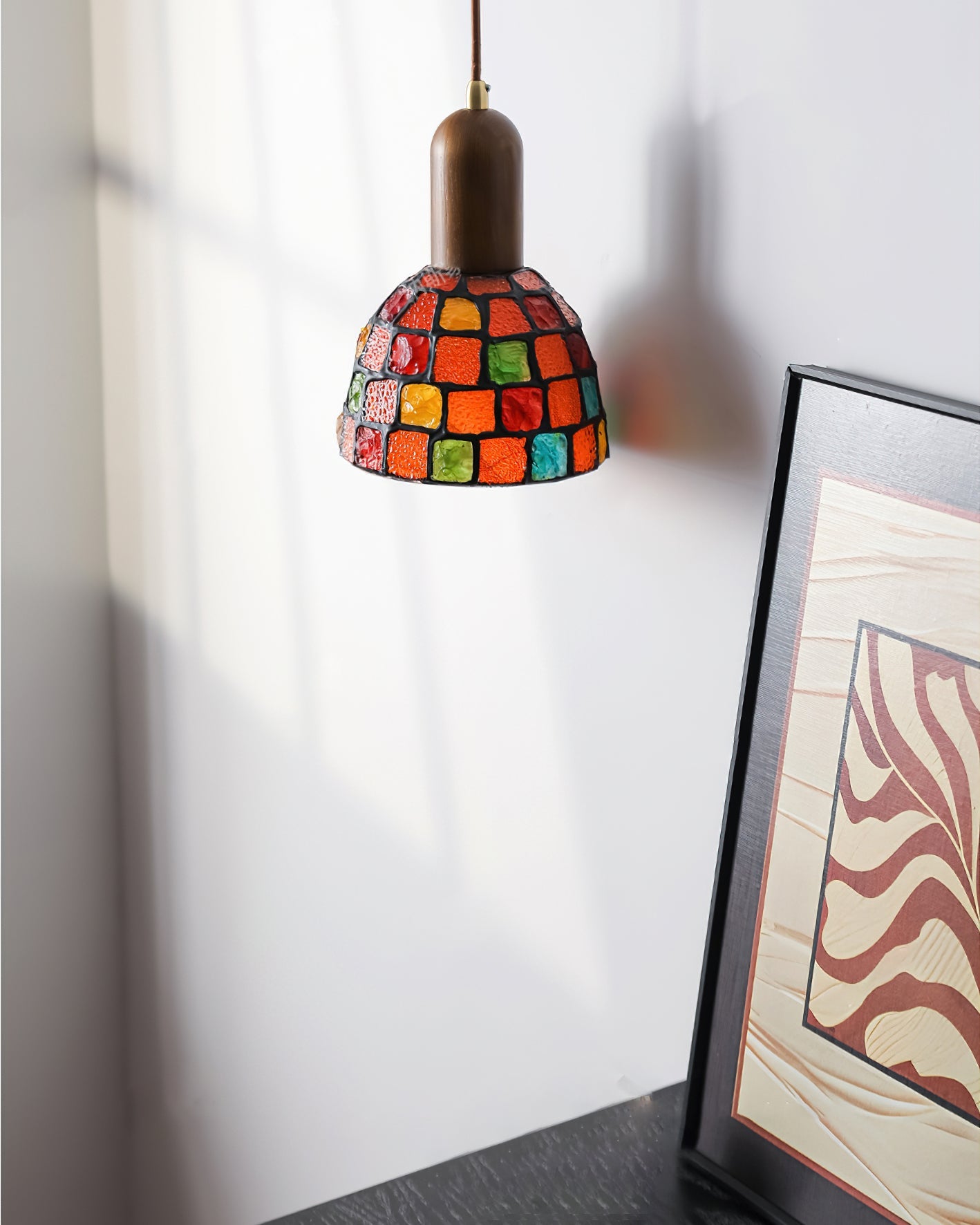 RAVENWOOD GLASS TEARDROP HANGING LANTERN