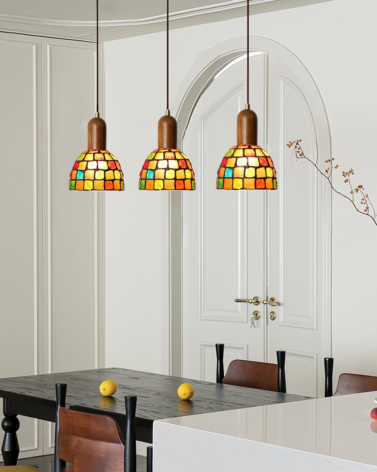 RAVENWOOD GLASS TEARDROP HANGING LANTERN