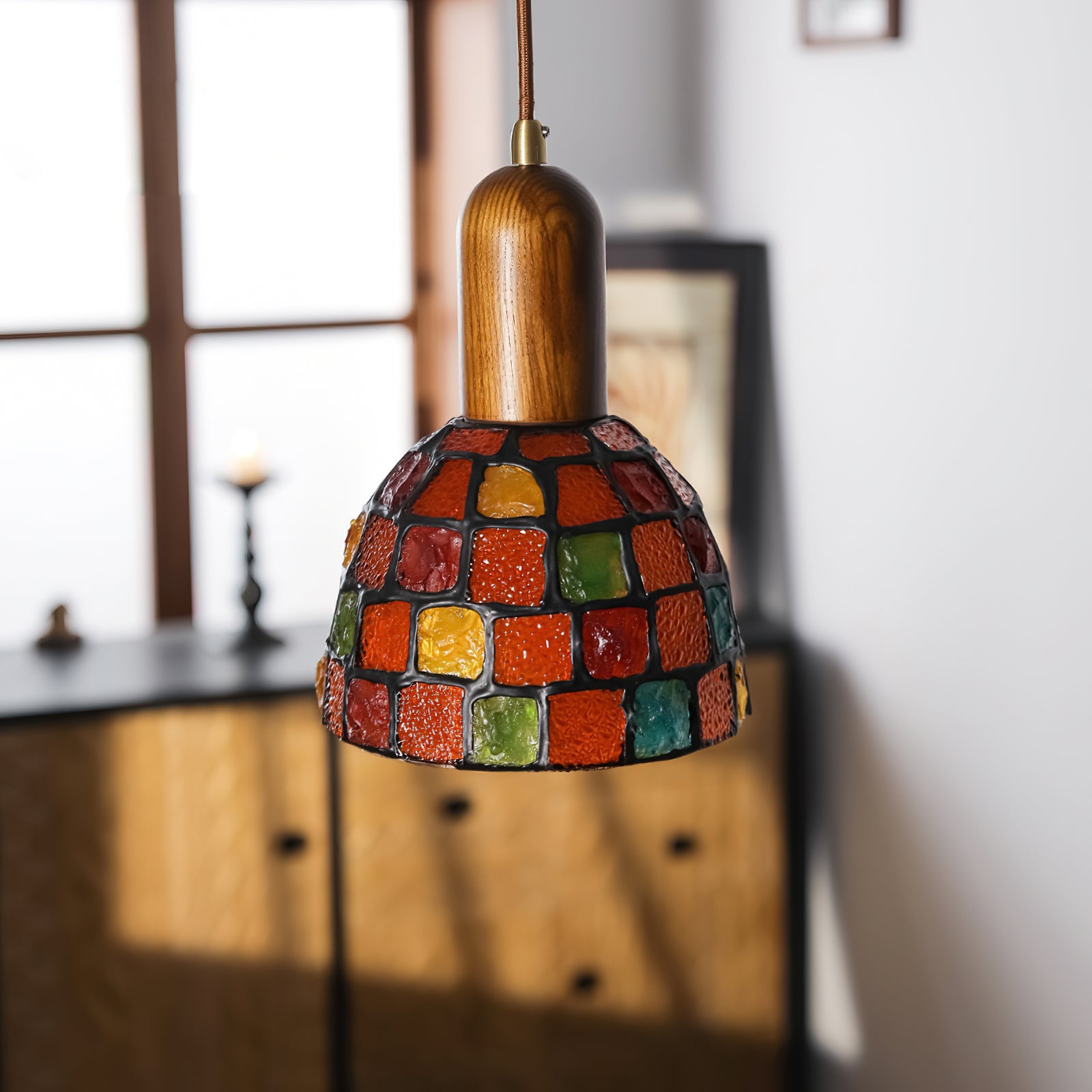 RAVENWOOD GLASS TEARDROP HANGING LANTERN