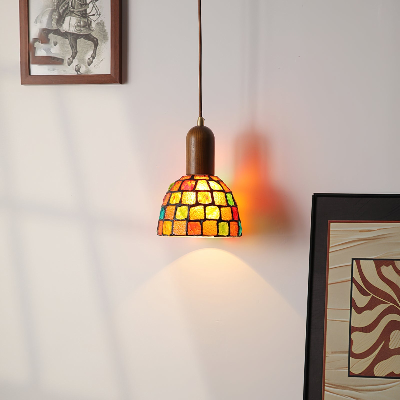 RAVENWOOD GLASS TEARDROP HANGING LANTERN
