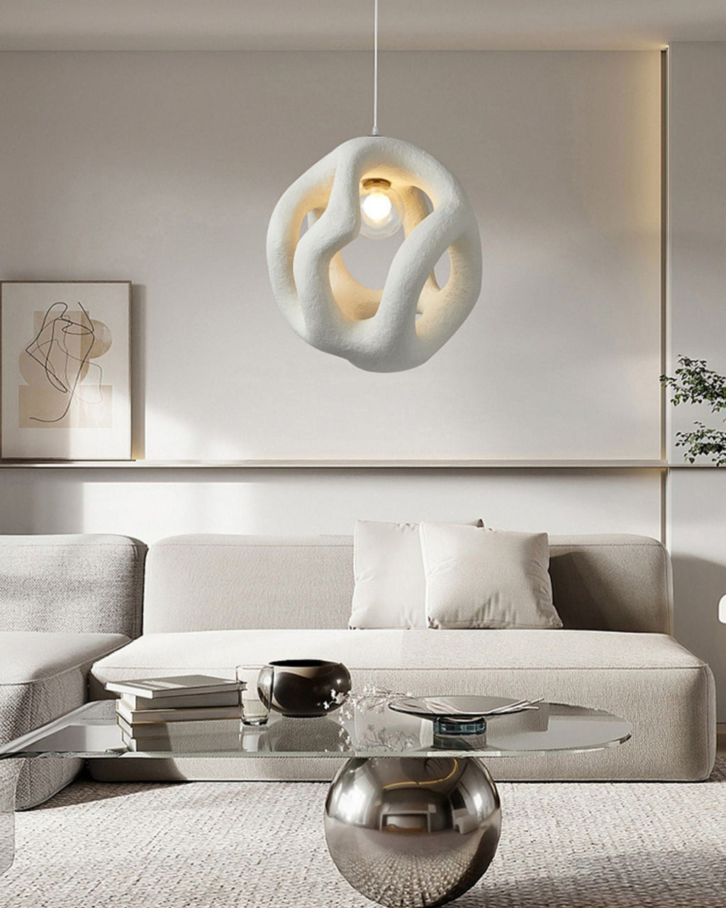 RAVENSTONE CRYSTAL DROPLET HANGING LANTERN