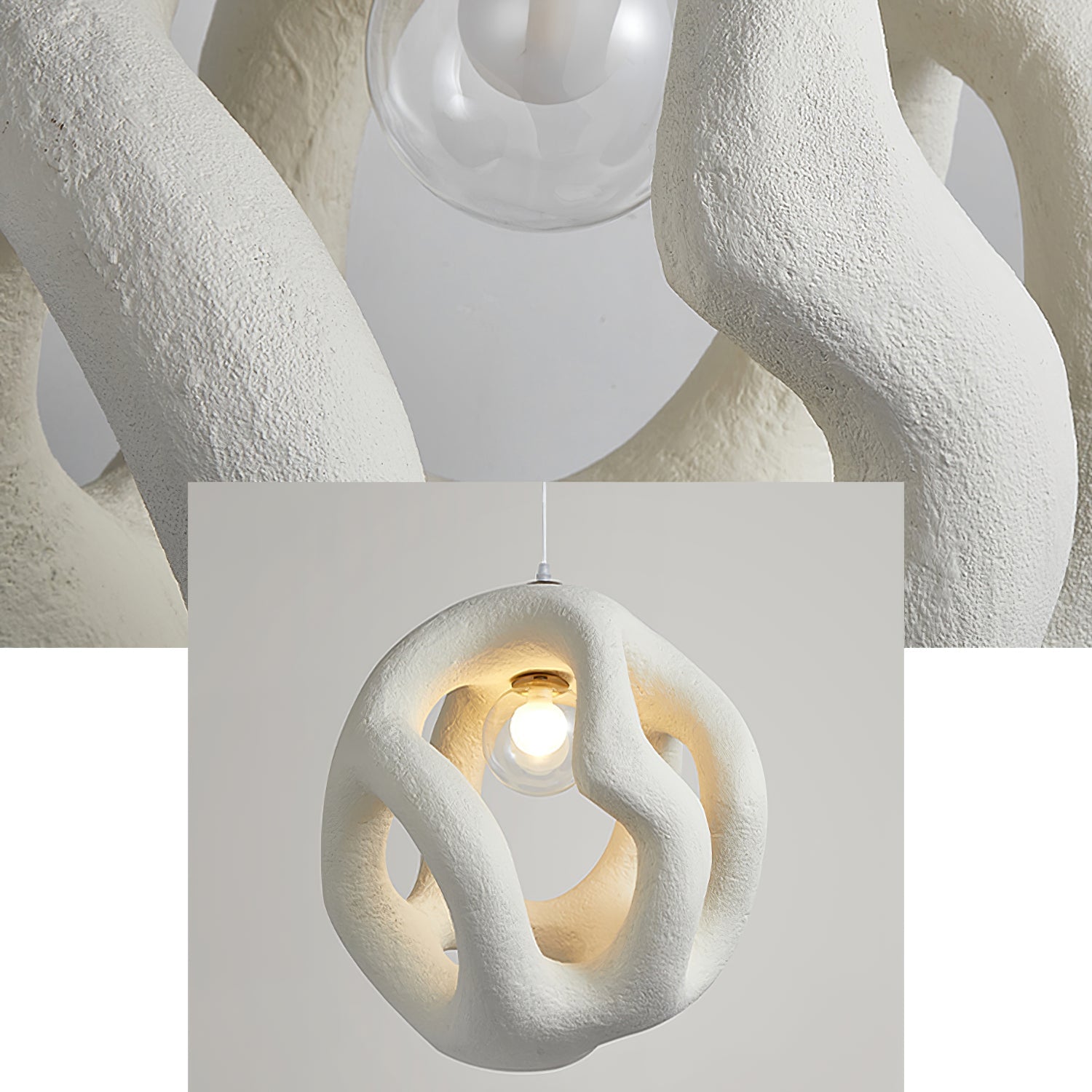 RAVENSTONE CRYSTAL DROPLET HANGING LANTERN